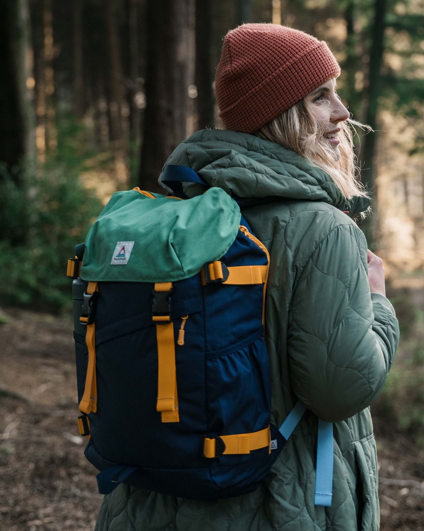 Boondocker Recycled 26L Backpack - Navy/ Laurel Green - Lifestyle - Female