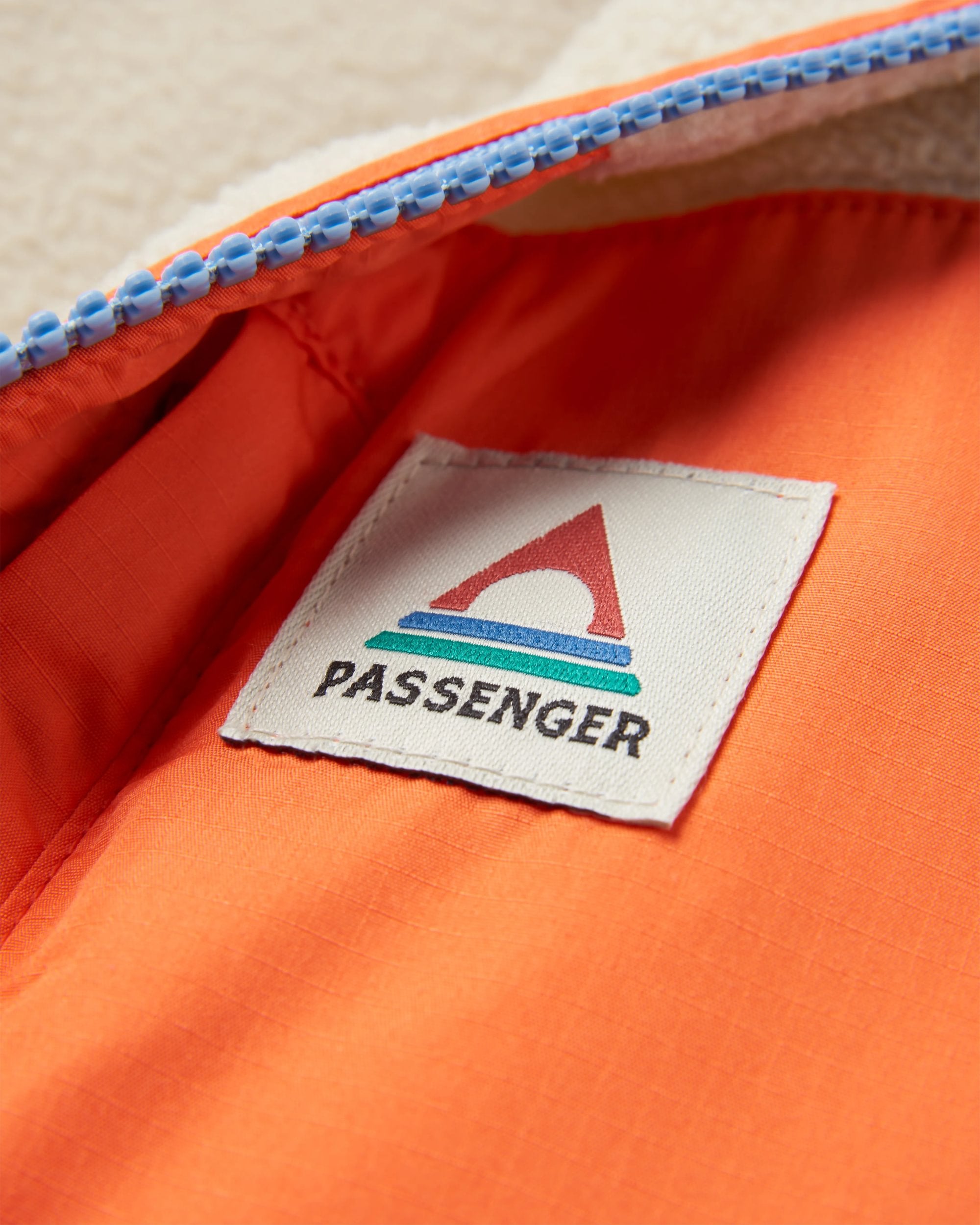 Caspian Recycled Polar Fleece - Faded Denim - Flatlay