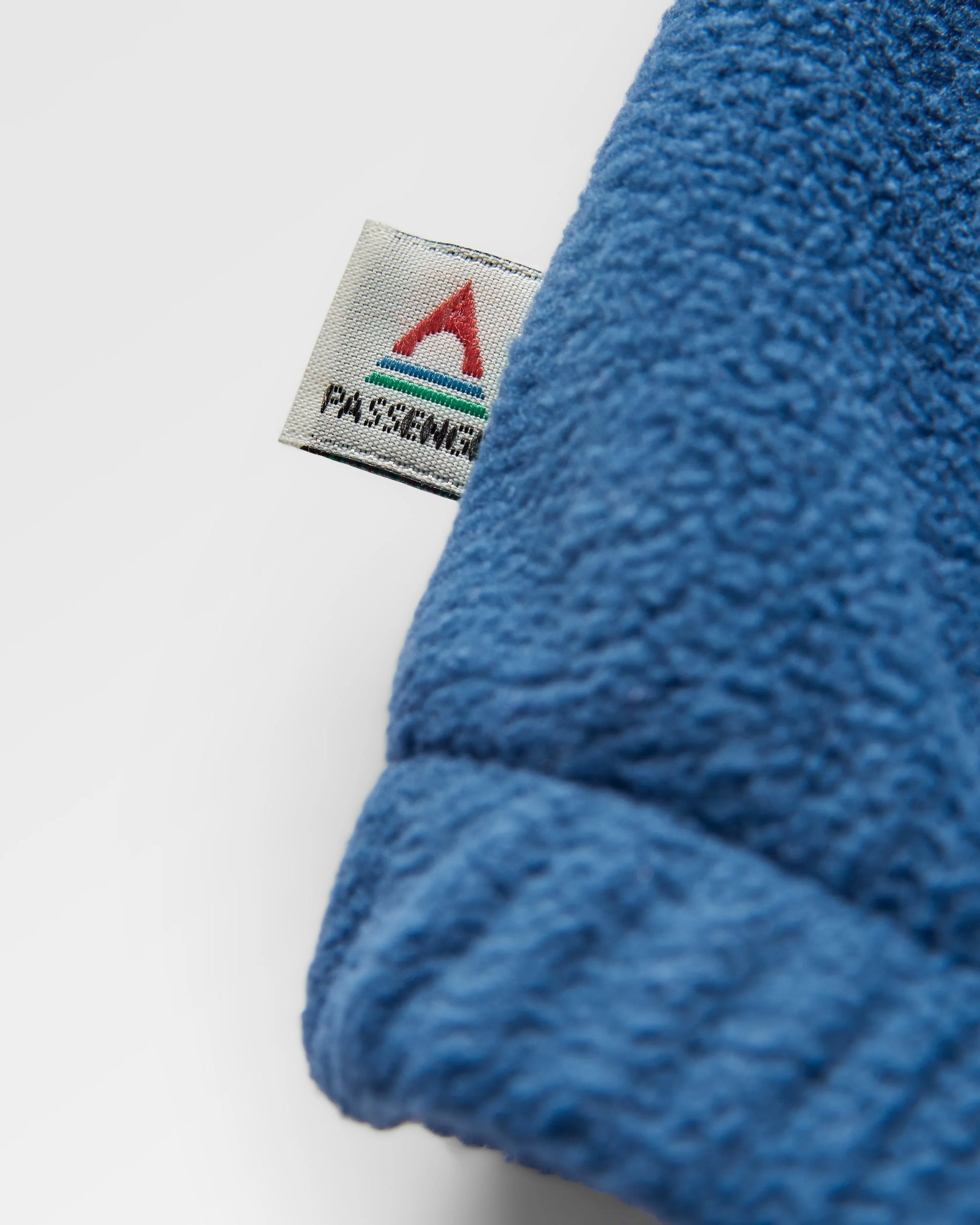 Ayla Recycled Micro Polartec® Fleece - Dark Denim - Flatlay