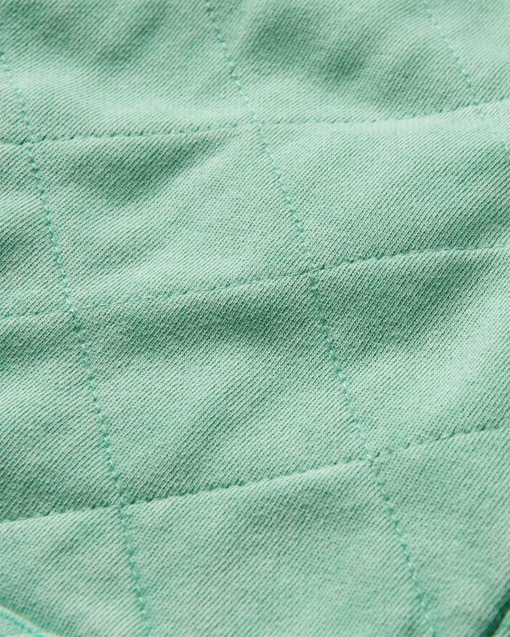 Clementine Quilted Zip-Through - Green Spruce - Flatlay
