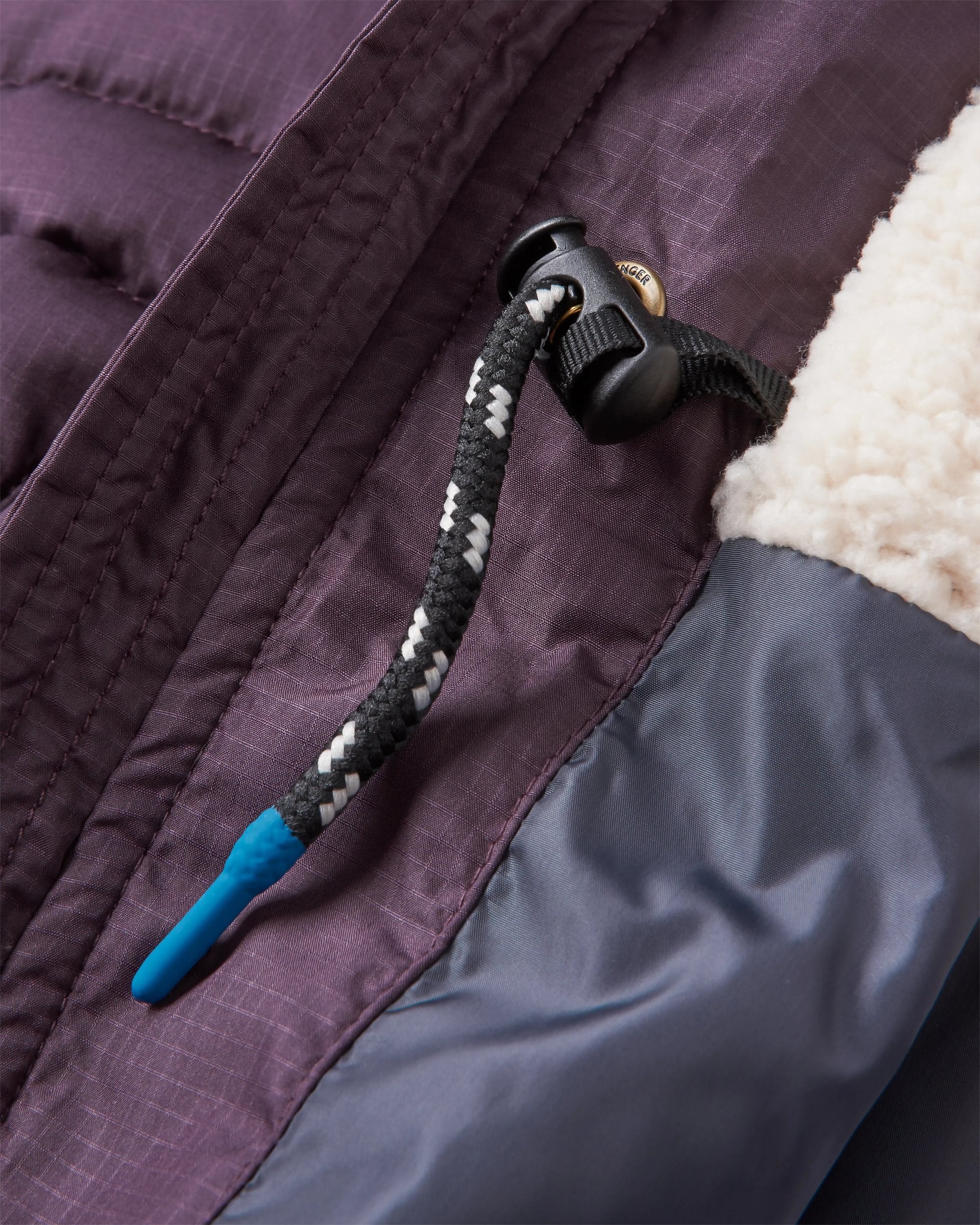 Kinsey Recycled Jacket - Deep Plum - Flatlay