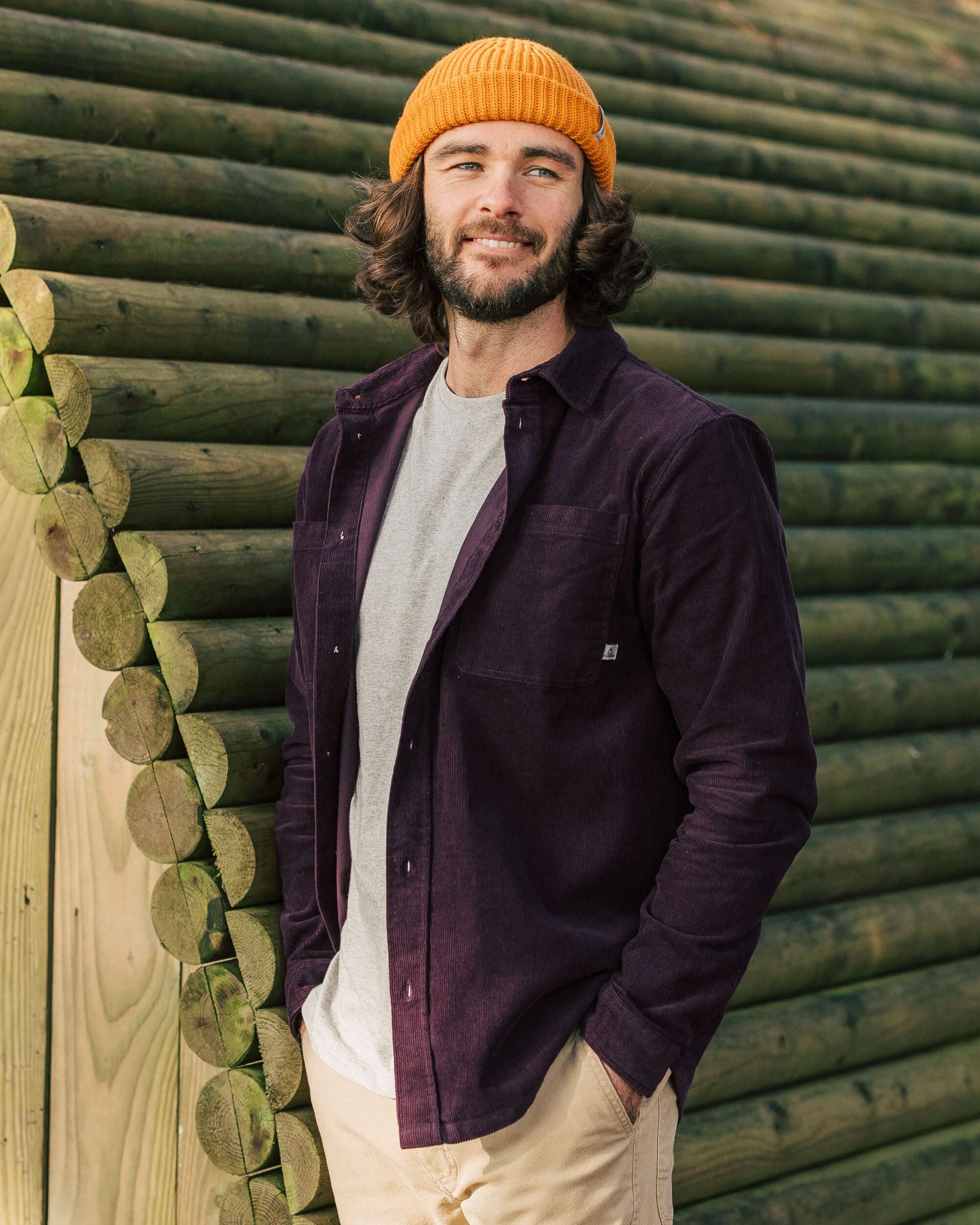 Backcountry Cord Shirt - Deep Plum - Lifestyle