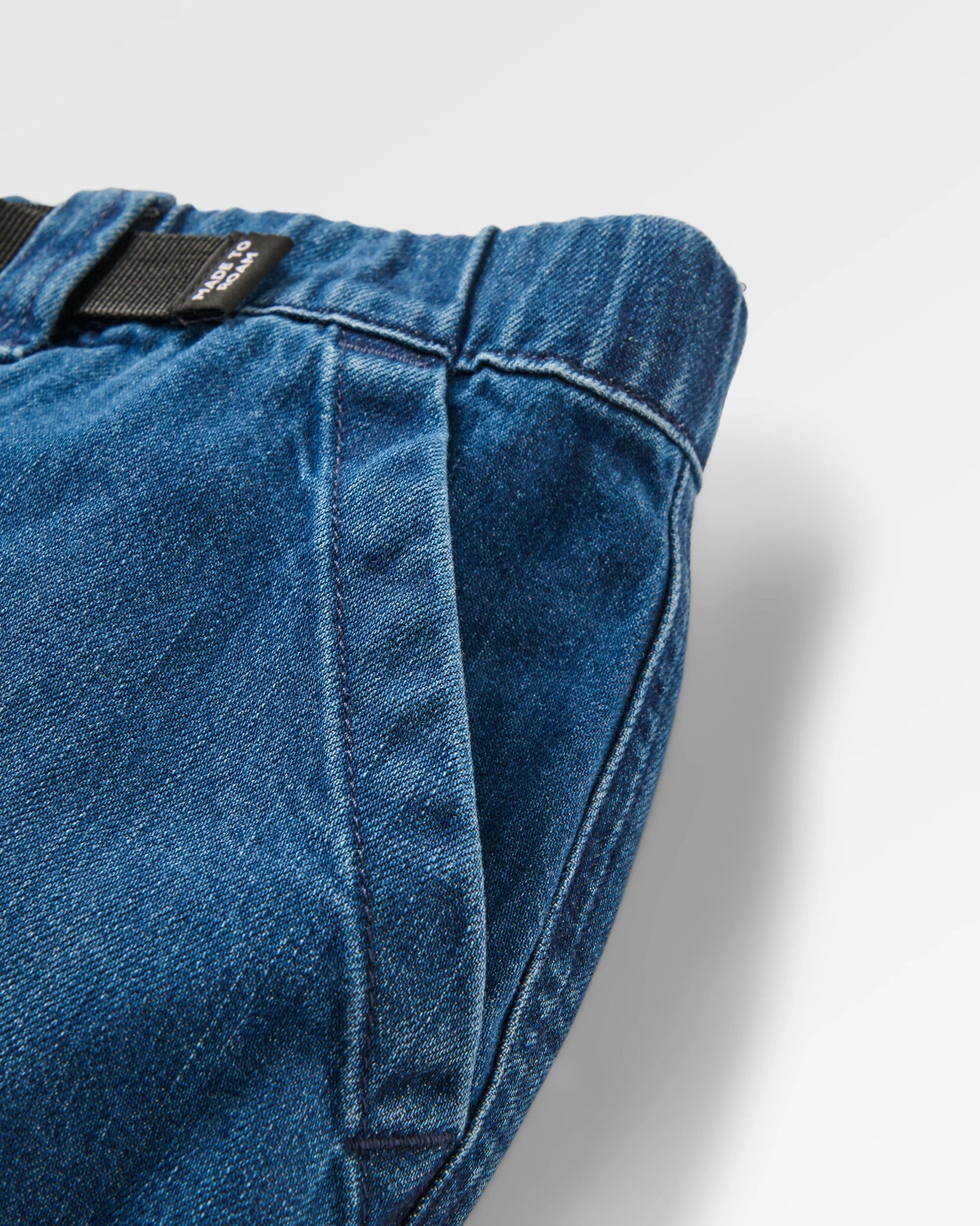 Adventurer Denim Trouser - Mid Wash Denim - Flatlay