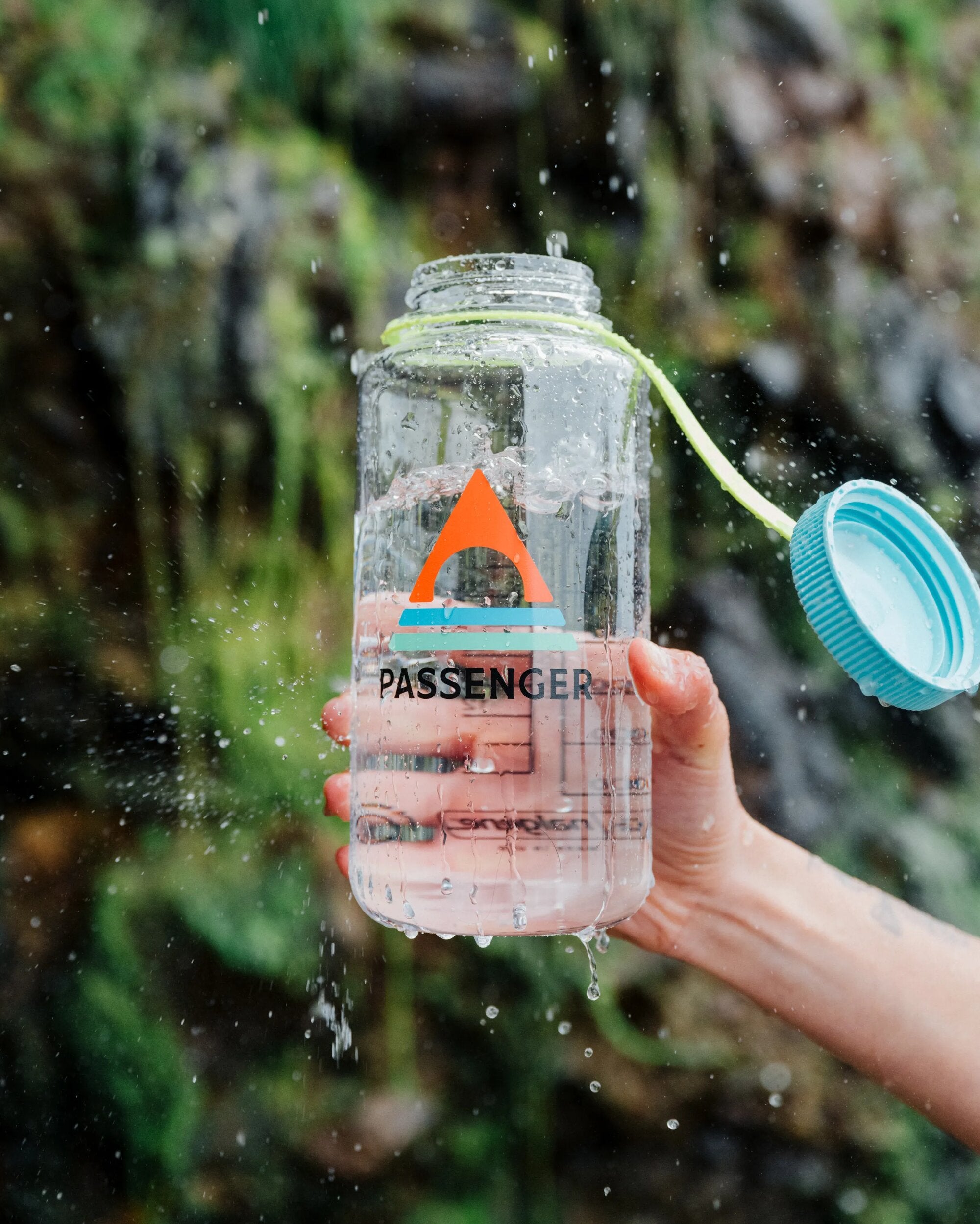 Nalgene 1L Weithals-Wasserflasche Klar Klar