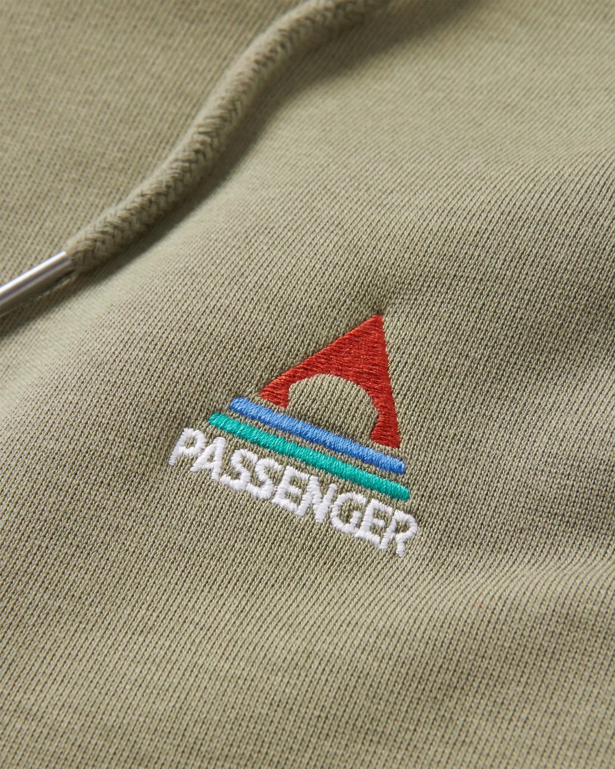 Vita Organic Cotton Hoodie - Dusty Olive - Flatlay