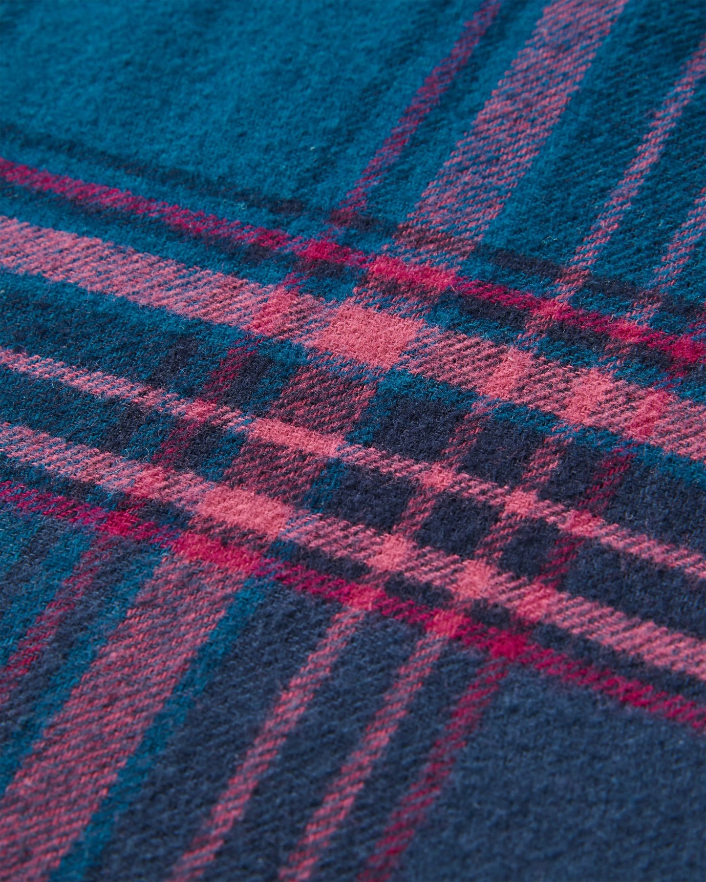 Flurry Woven Top - Tidal Blue/Wild Berry Check - Flatlay