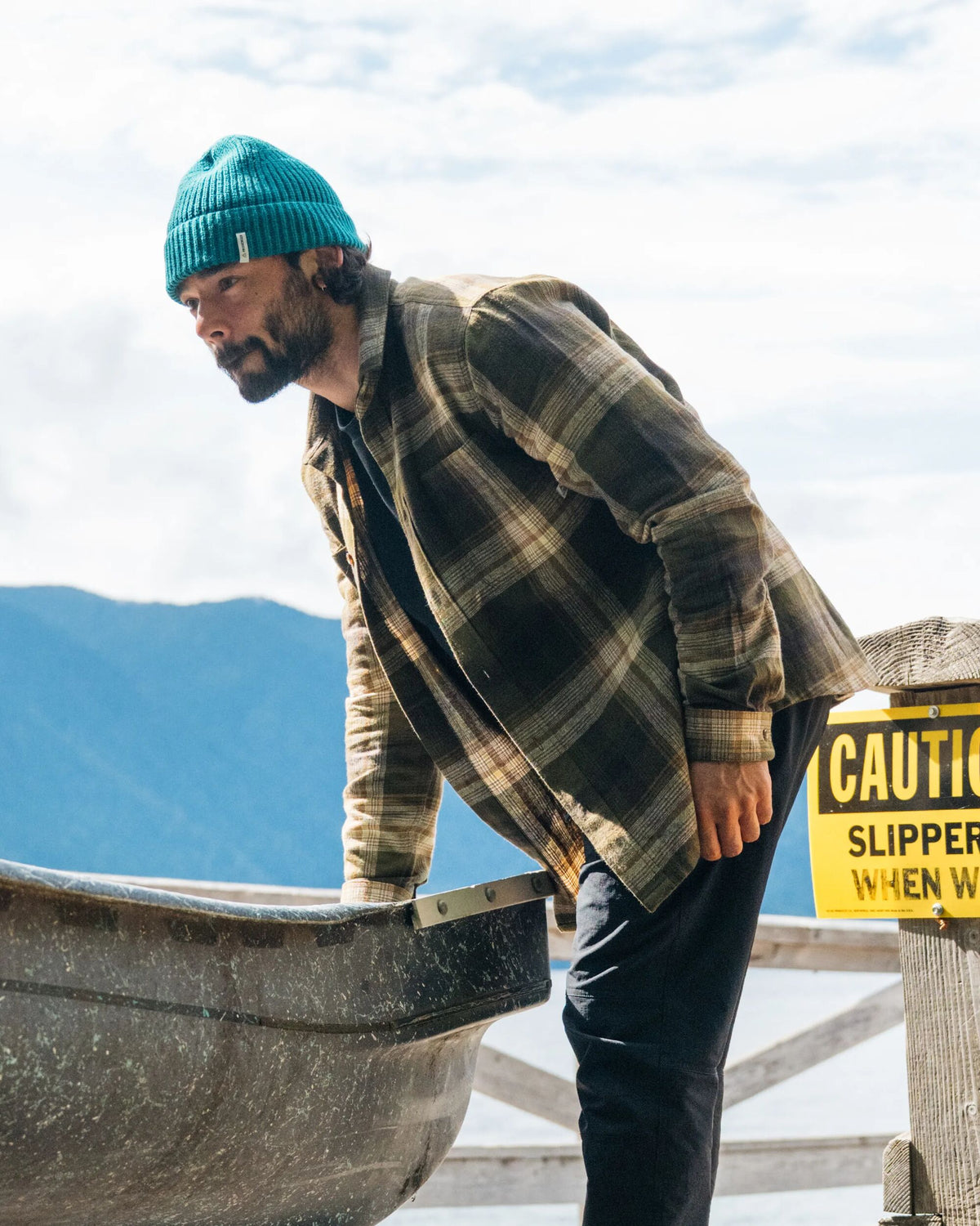 Backcountry Check Shirt - Dark Olive Check - Lifestyle