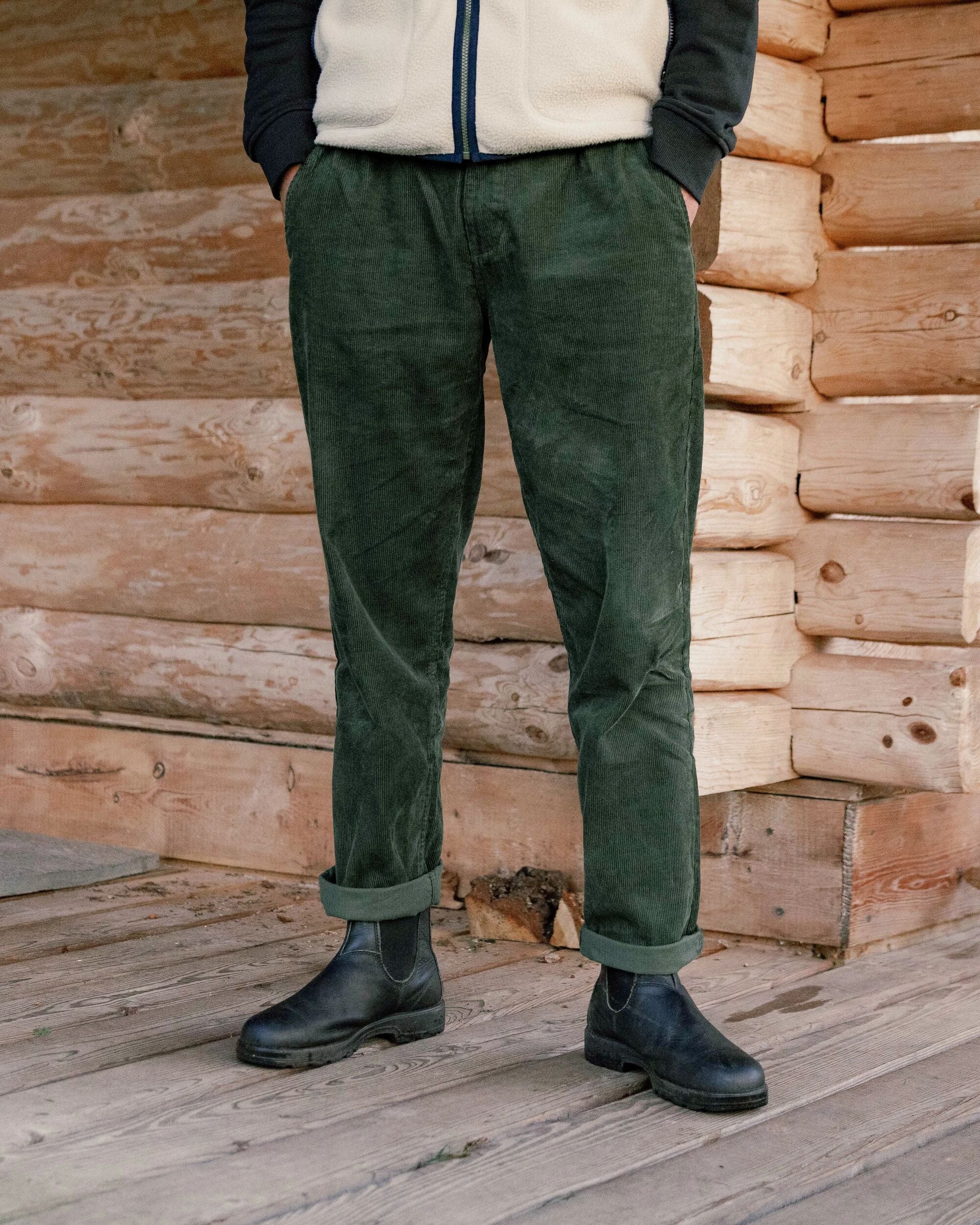 Adventurer Cord Trouser - Fir Tree - Lifestyle