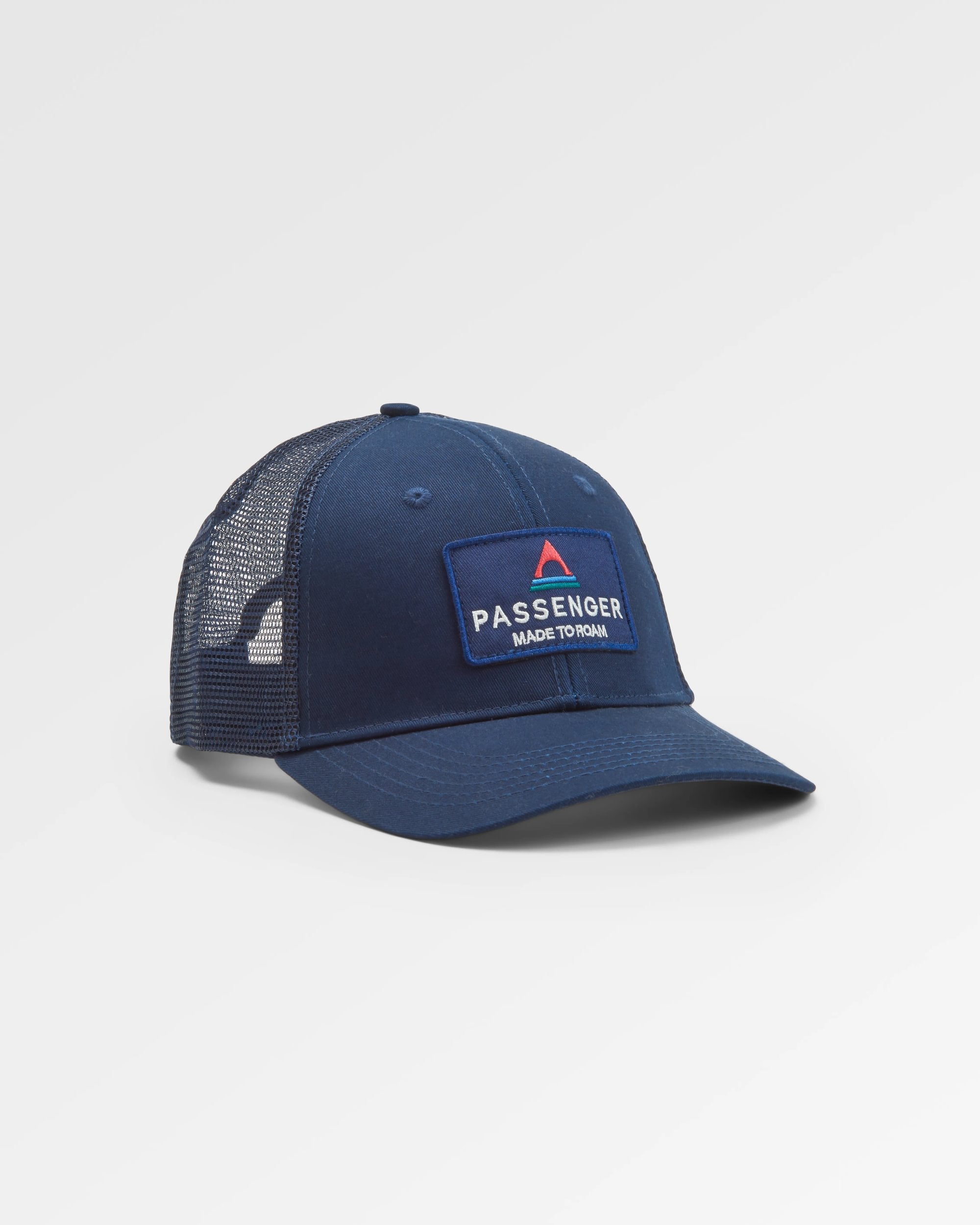 Core Organic Cotton Trucker Cap - Rich Navy - Flatlay
