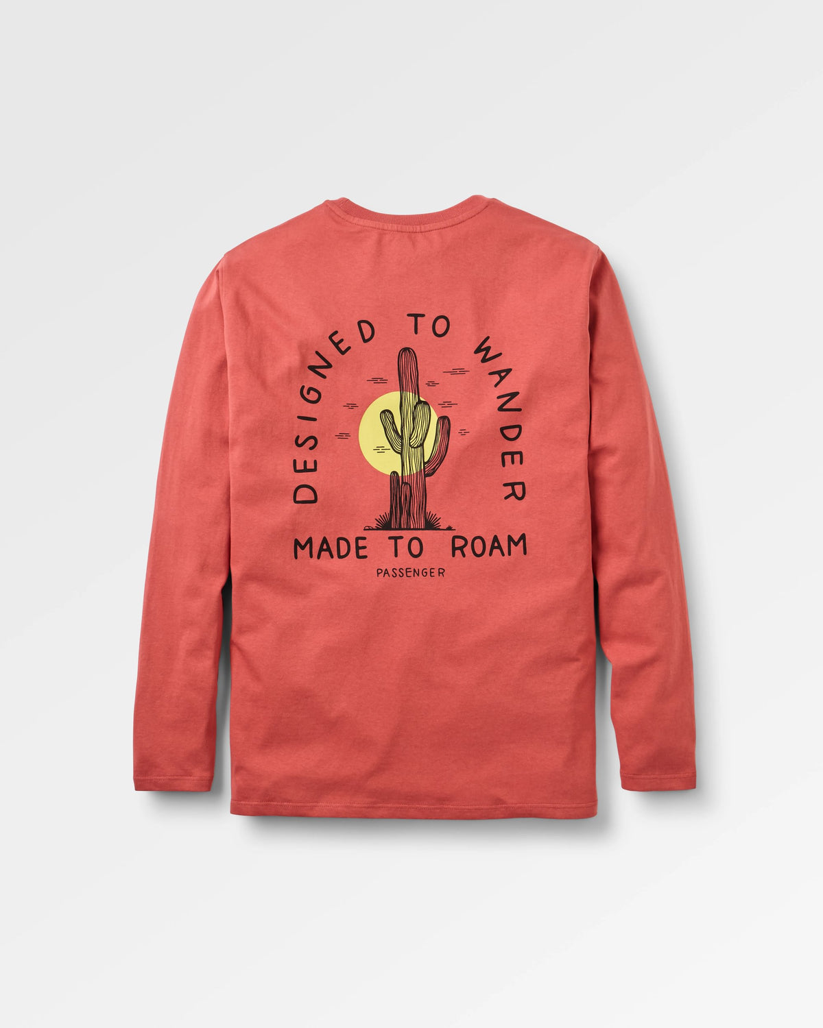 Explore LS T-shirt - Redwood - Flatlay