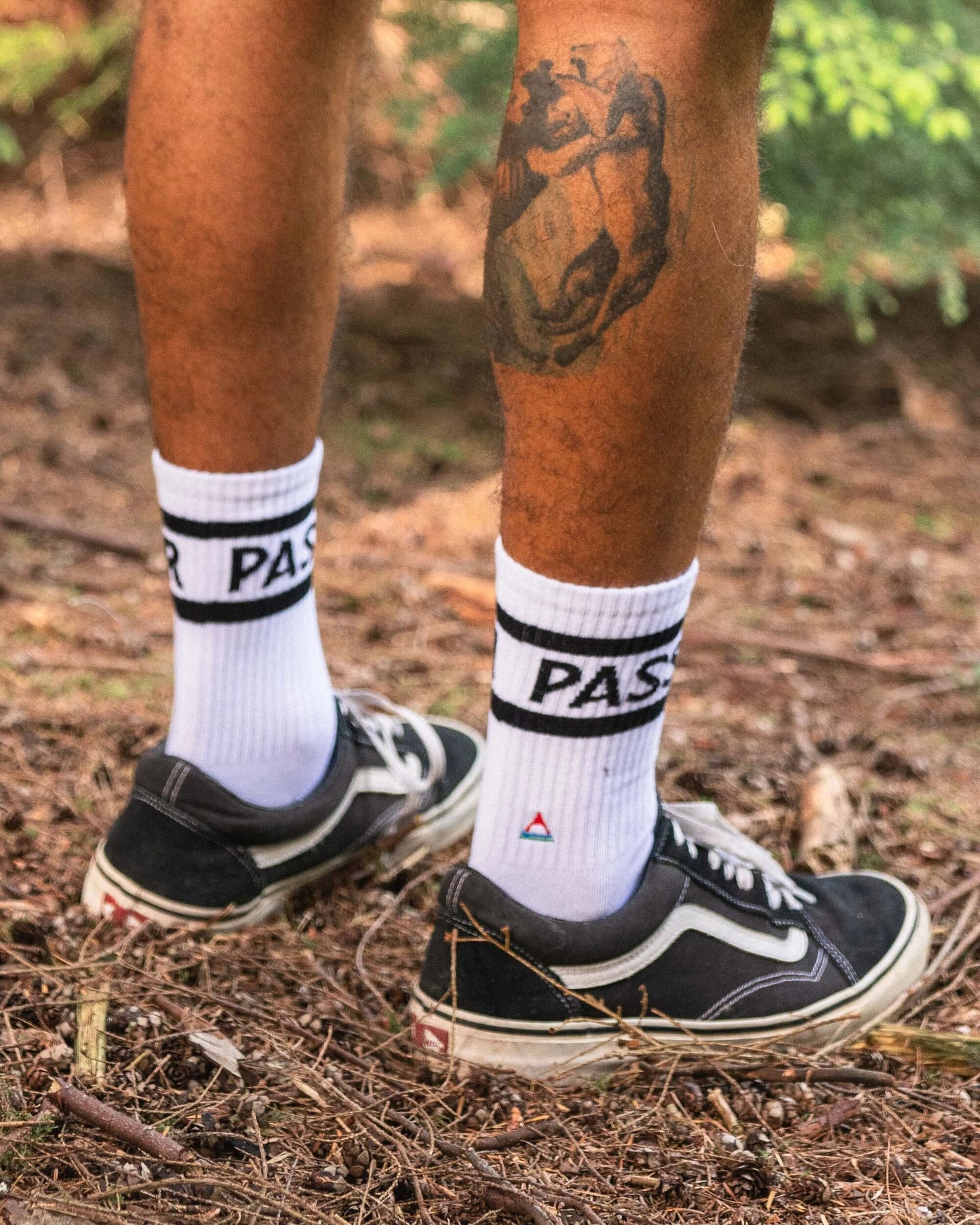MensClassic Passenger Crew Socks - White - Lifestyle