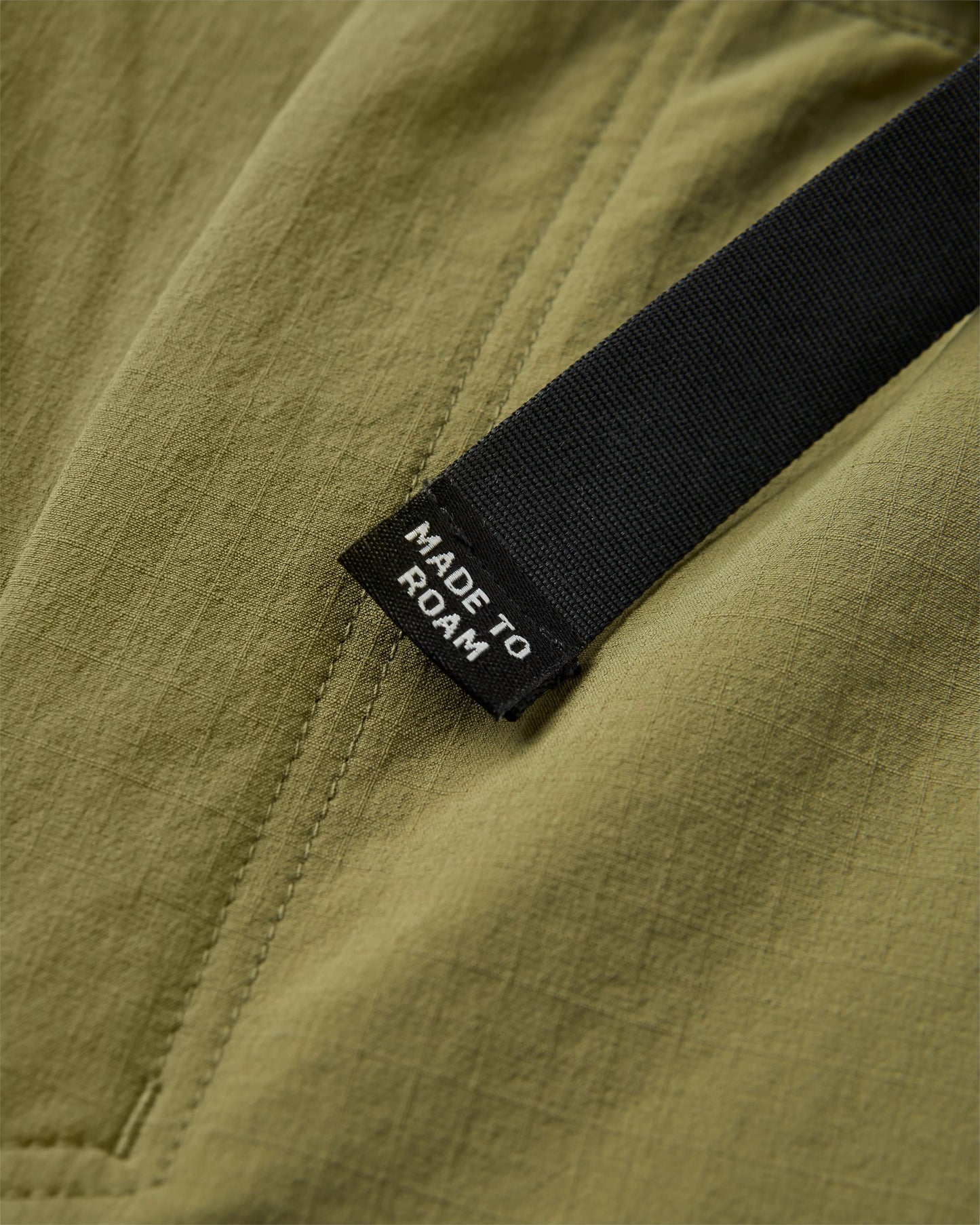 Stride Recycled Active Trail Short - Khaki - Flatlay