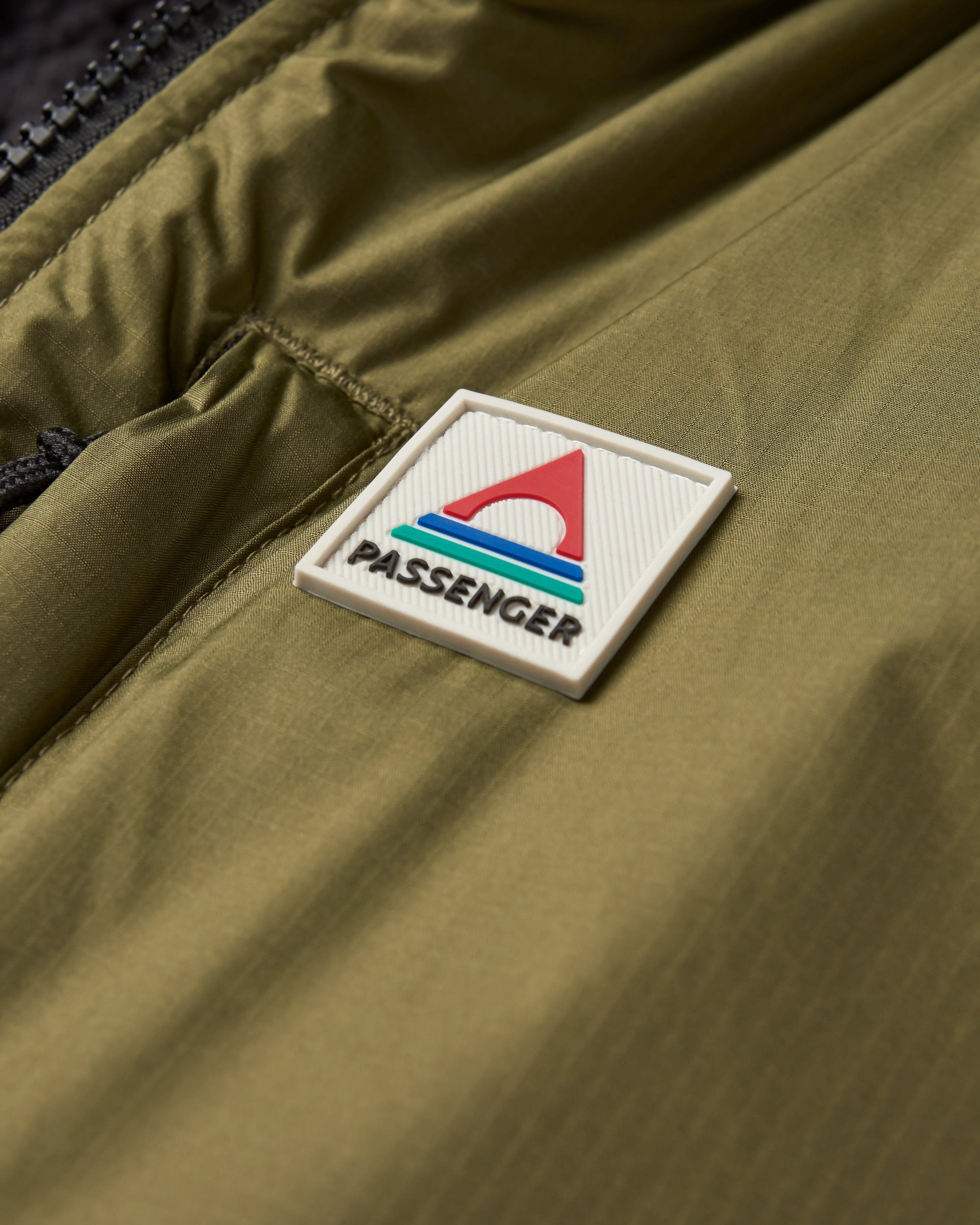 Waves Recycled Sherpa Lined Changing Robe - Khaki - Flatlay