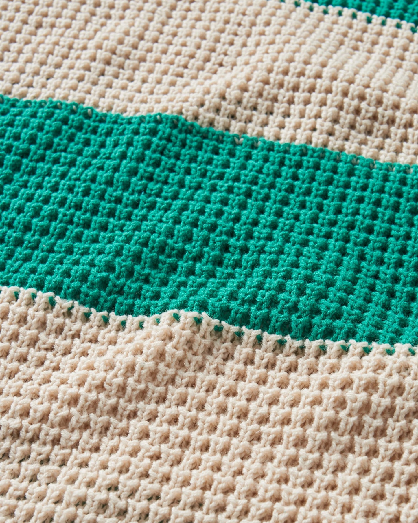 Reflection Stripey Jumper - Vintage White/Greenlake Stripe
