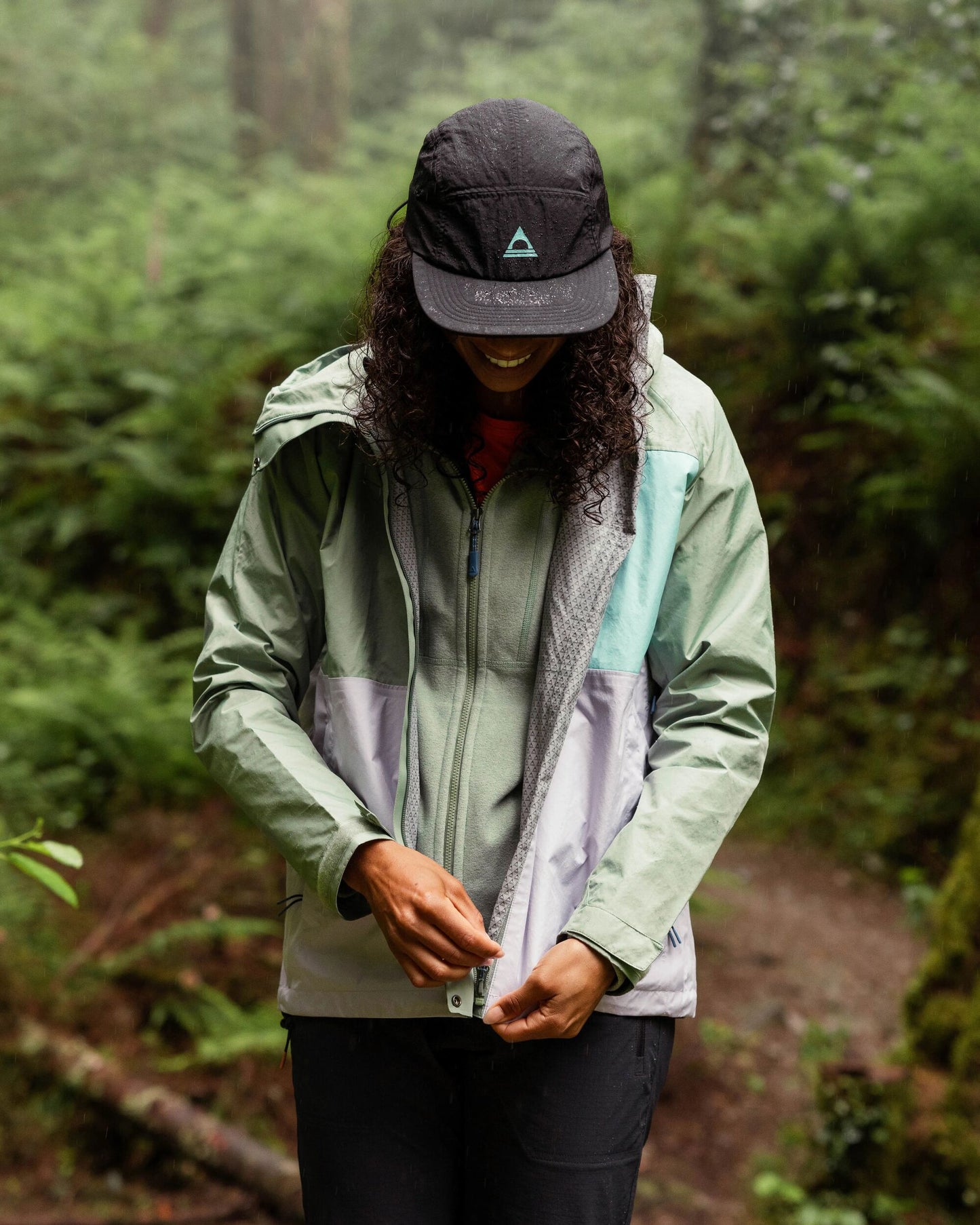 Trailscape Women's Recycled Waterproof Jacket - Pistachio/Lilac Mist/Aqua - Lifestyle