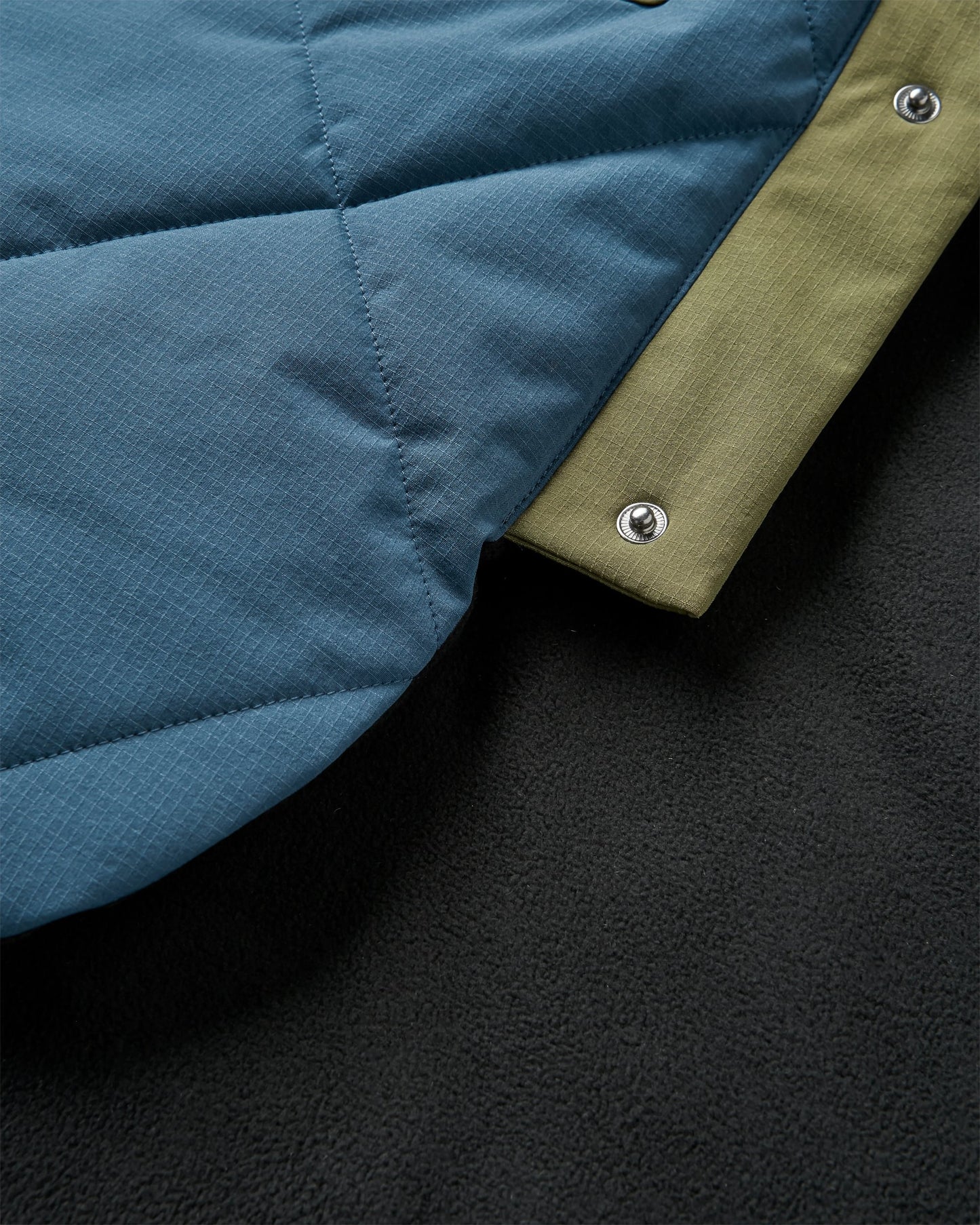 Campscape Parka - Khaki/Dark Denim - Flatlay