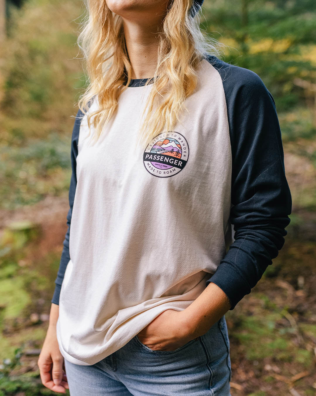 Wilds Recycled Cotton Oversized Ls T-Shirt - Deep Navy