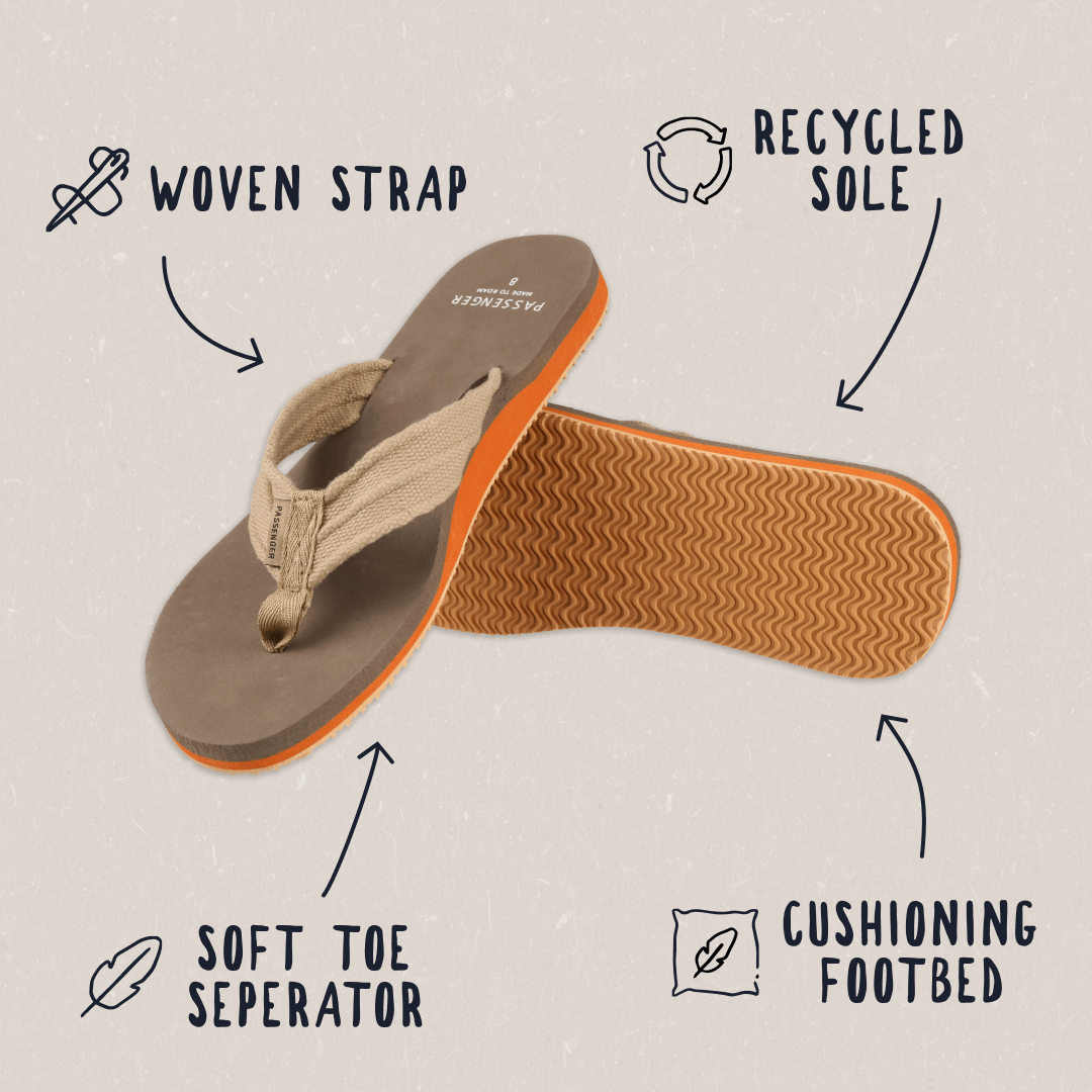 Santos Flip Flop - Taupe