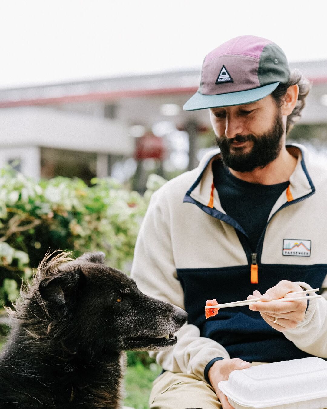 Fixie Recycled 5 Panel Cap - Grape Multi - Lifestyle - Male