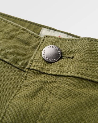 Vantage Cotton Canvas Short - Khaki - Flatlay