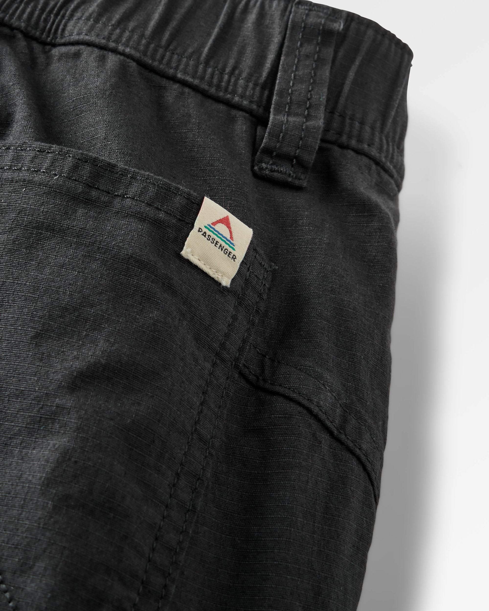 Kimmer Ripstop Cotton Trouser - Black - Flatlay