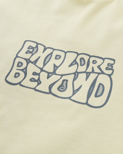 Beyond Relaxed Fit T-Shirt - Pale Yellow - Flatlay