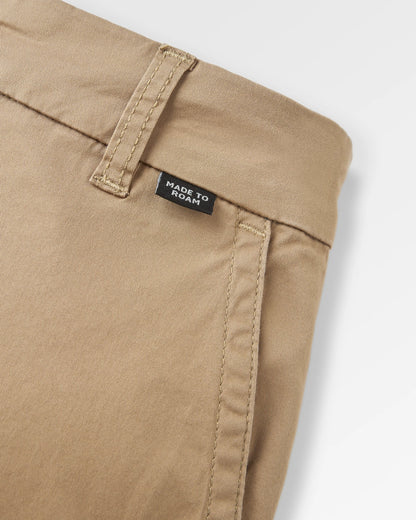 365 Light Organic Cotton Shorts - Biscuit - Flatlay