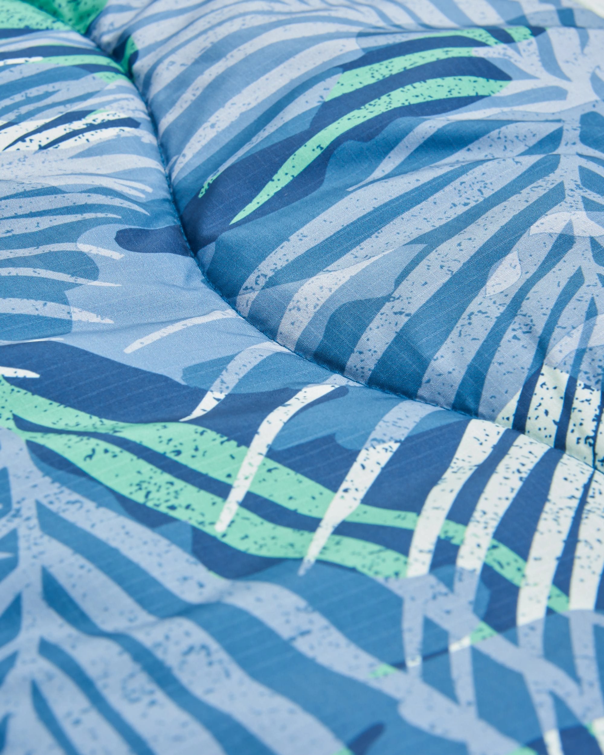 Van Recycled Ripstop Blanket - Palm Camo Moonlight - Flatlay