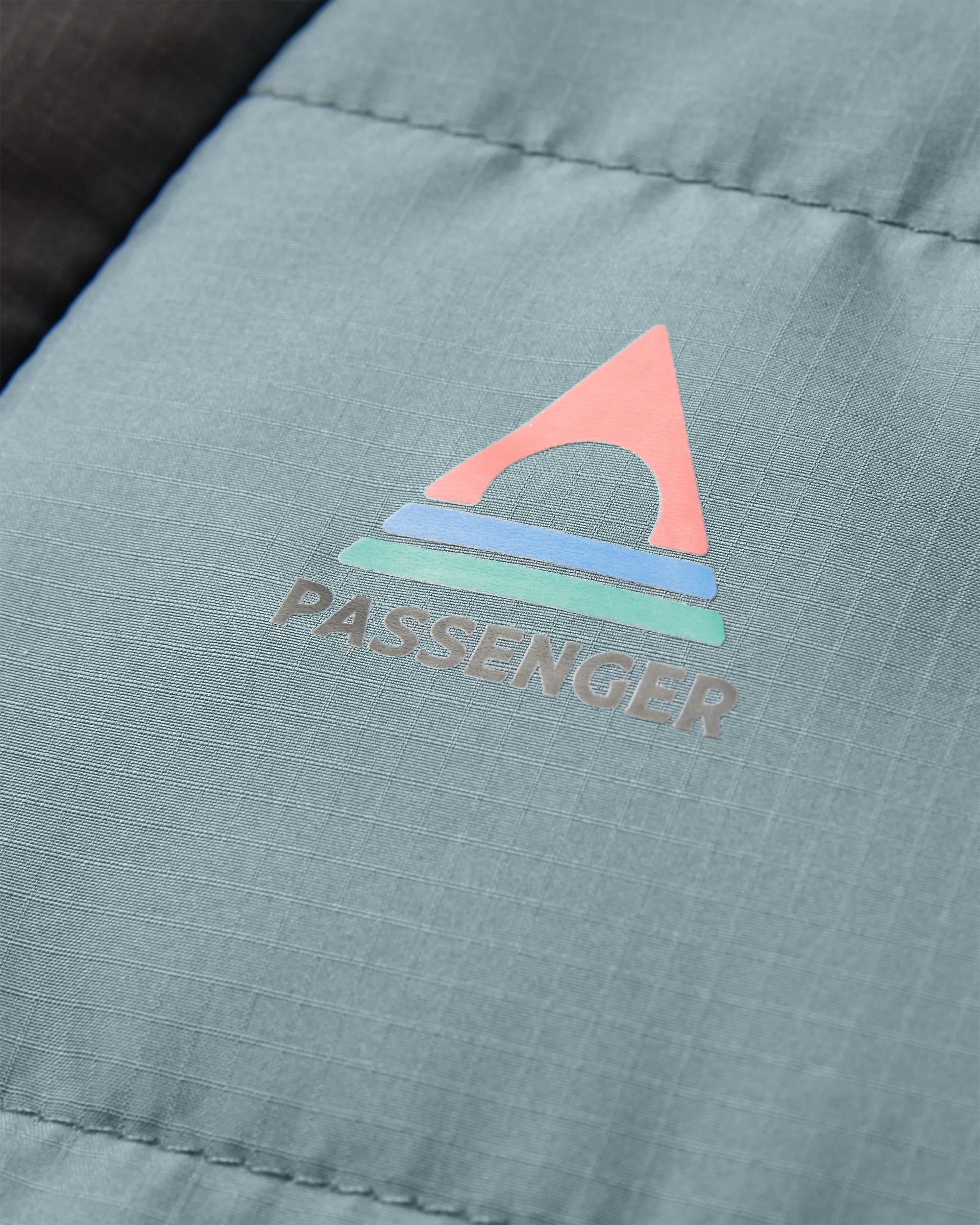 Oceanic Recycled Insulated 1/2 Zip Jacket - Storm Grey/Deep Plum - Flatlay