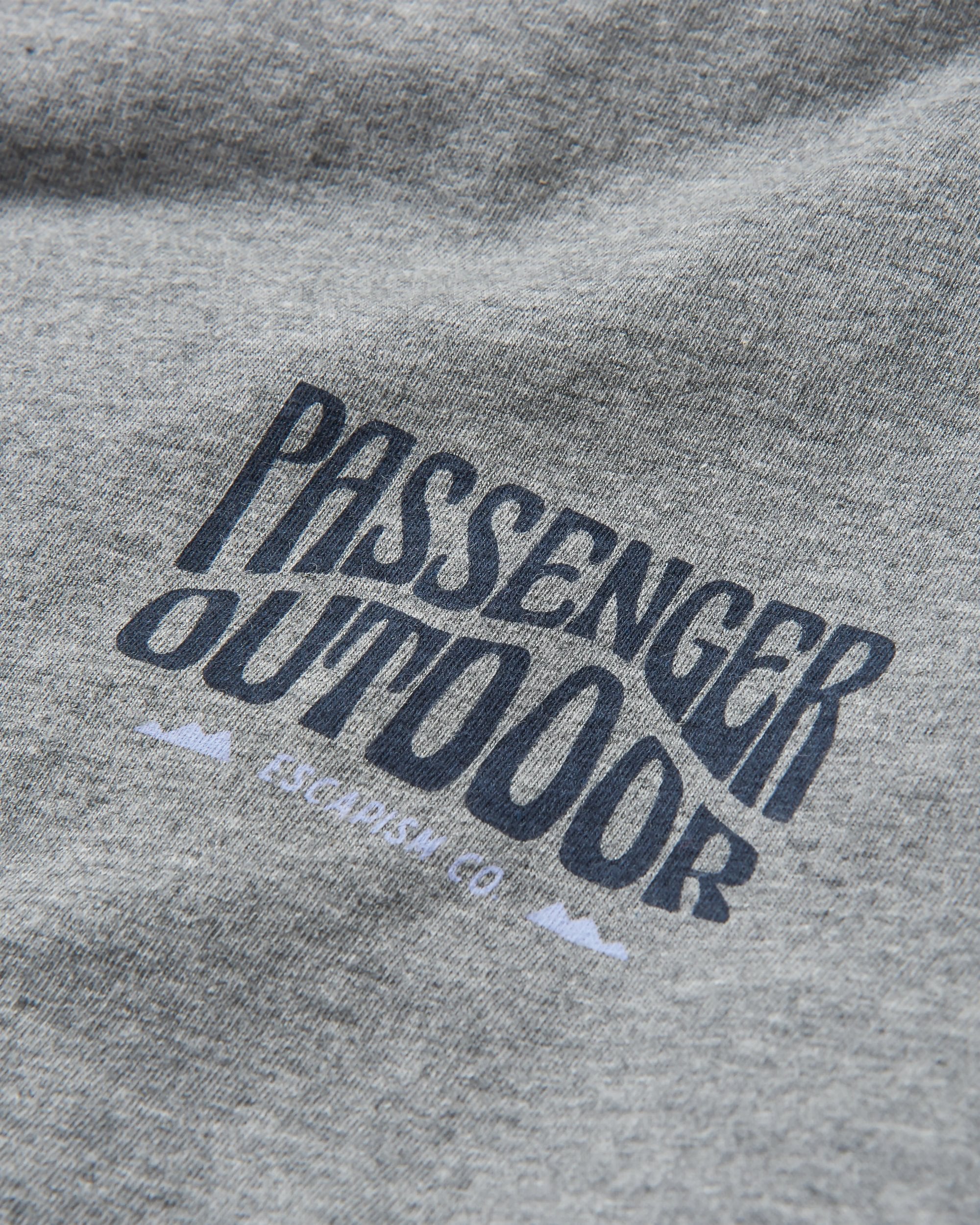 Yuca Organic Cotton LS T-Shirt - Azure Blue Marl - Flatlay