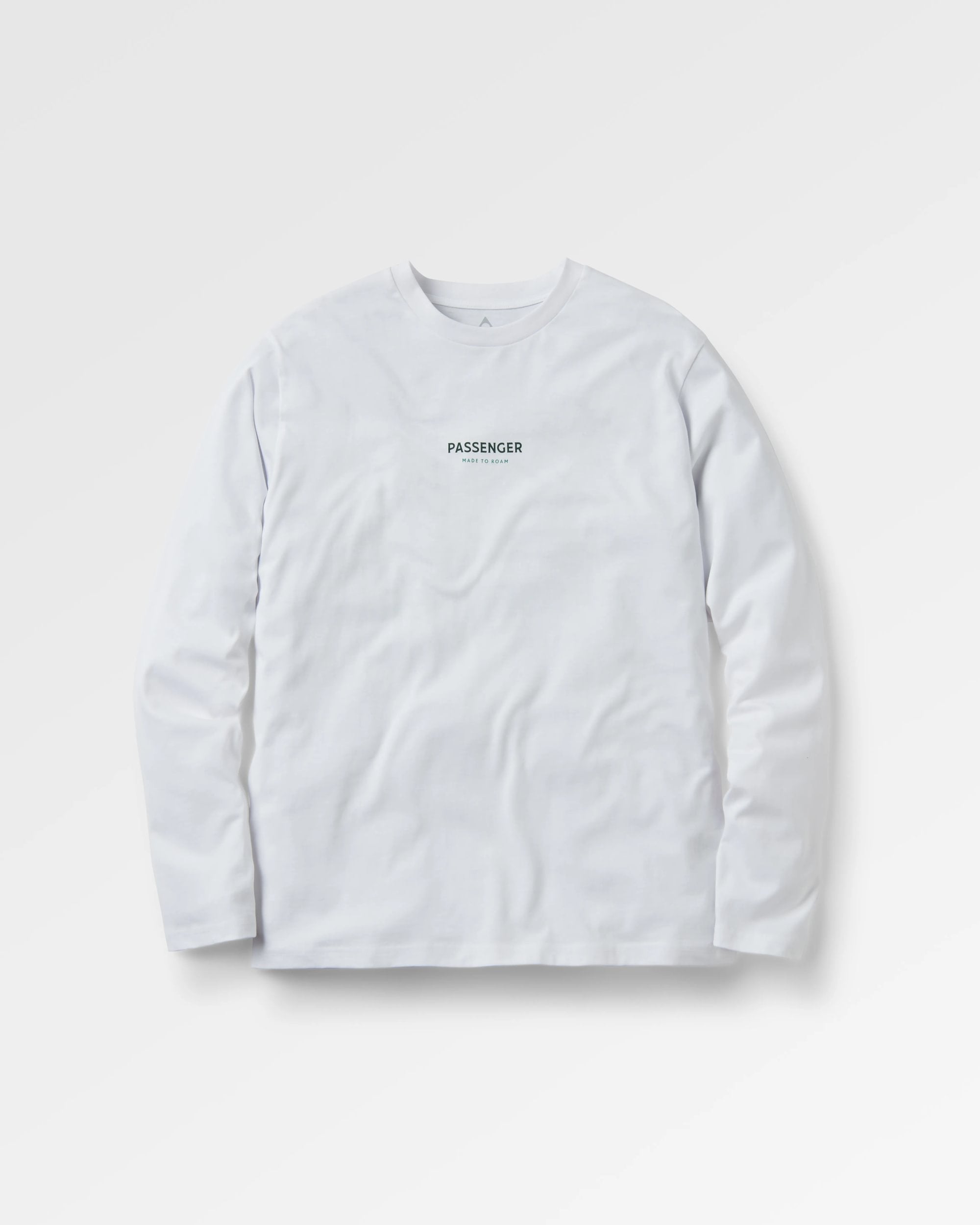 Phoenix Organic Cotton LS T-Shirt - White - Flatlay