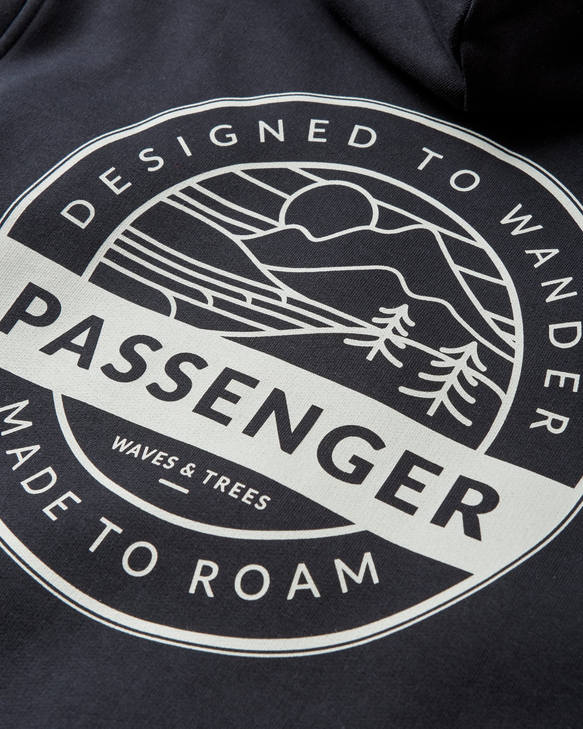 Odyssey Organic Cotton Hoodie - Black - Flatlay