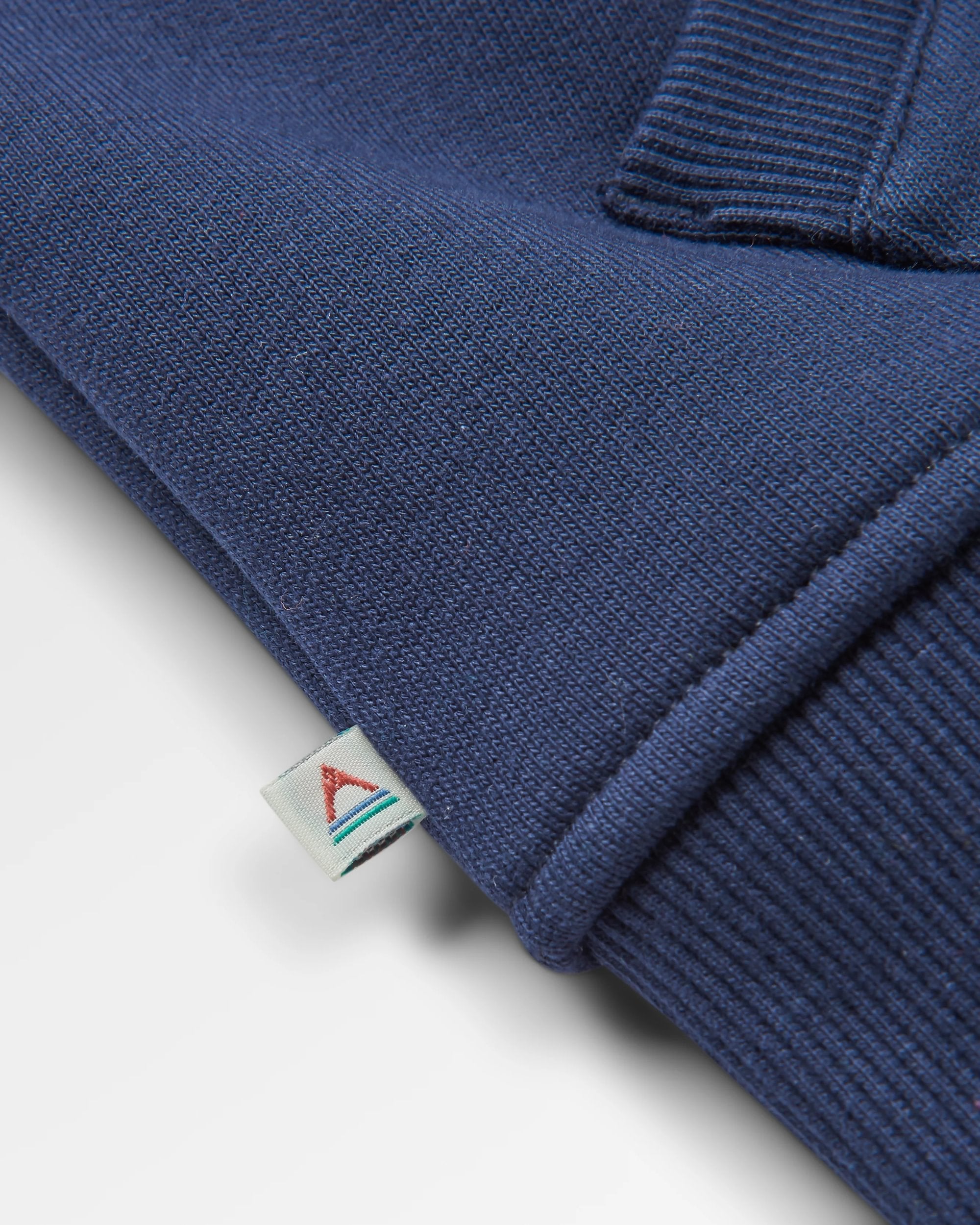 Phoenix Organic Cotton Hoodie - Rich Navy - Flatlay