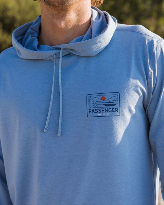 Roamscreen UPF50 Drirelease® Men's Hoodie - Faded Denim - Lifestyle