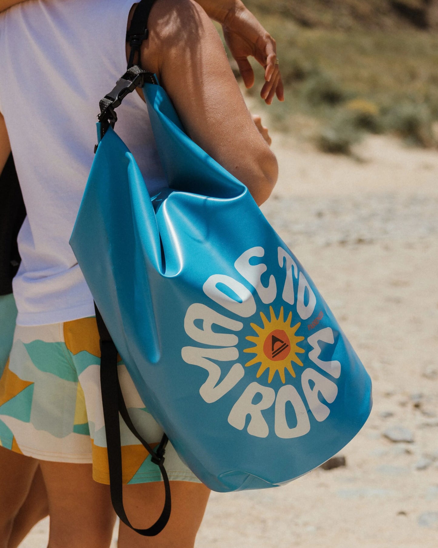 Tide 30L Recycled Dry Bag - Bluejay - Lifestyle