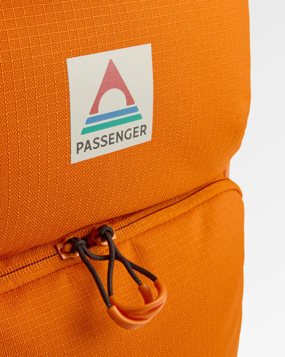 Atlas Recycled Backpack Duffel - Sunrise Orange - Flatlay