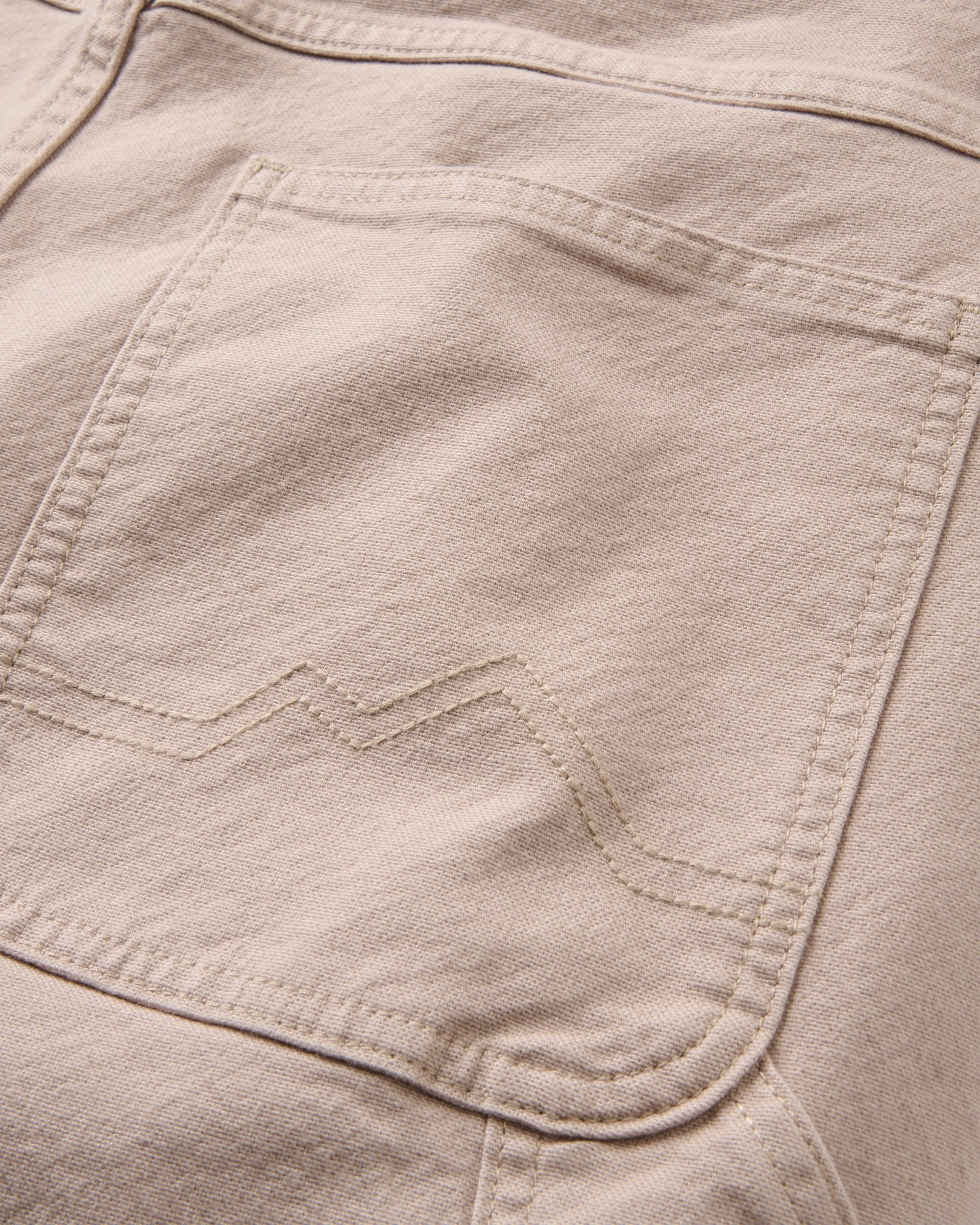 Vantage Cotton Canvas Short - Simply Taupe - Flatlay