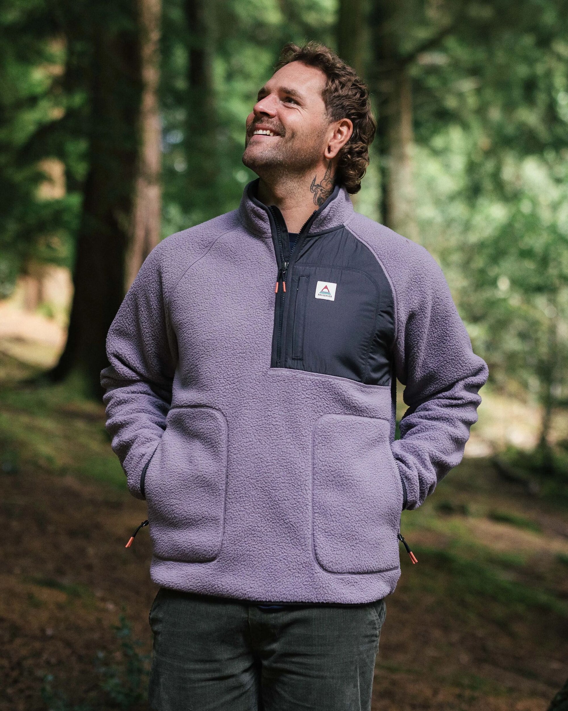 Offgrid 2.0 1/2 Zip Recycled Sherpa Fleece - Dusty Lilac