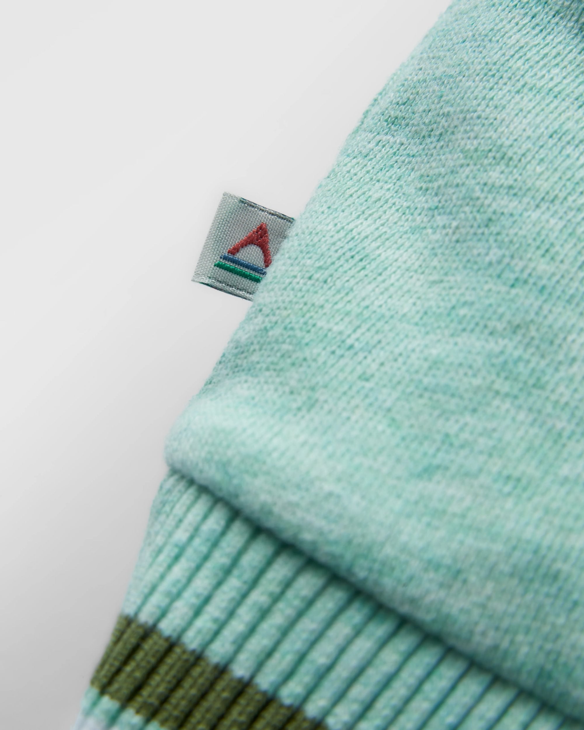 Fade Organic Cotton Sweatshirt - Aqua Marl - Flatlay