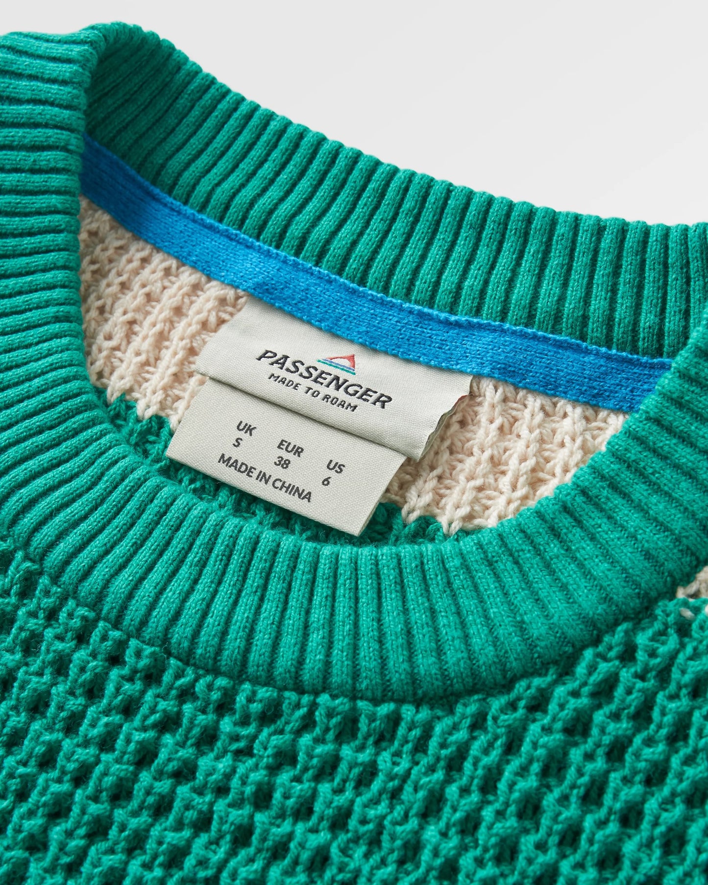 Reflection Stripey Jumper - Vintage White/Greenlake Stripe