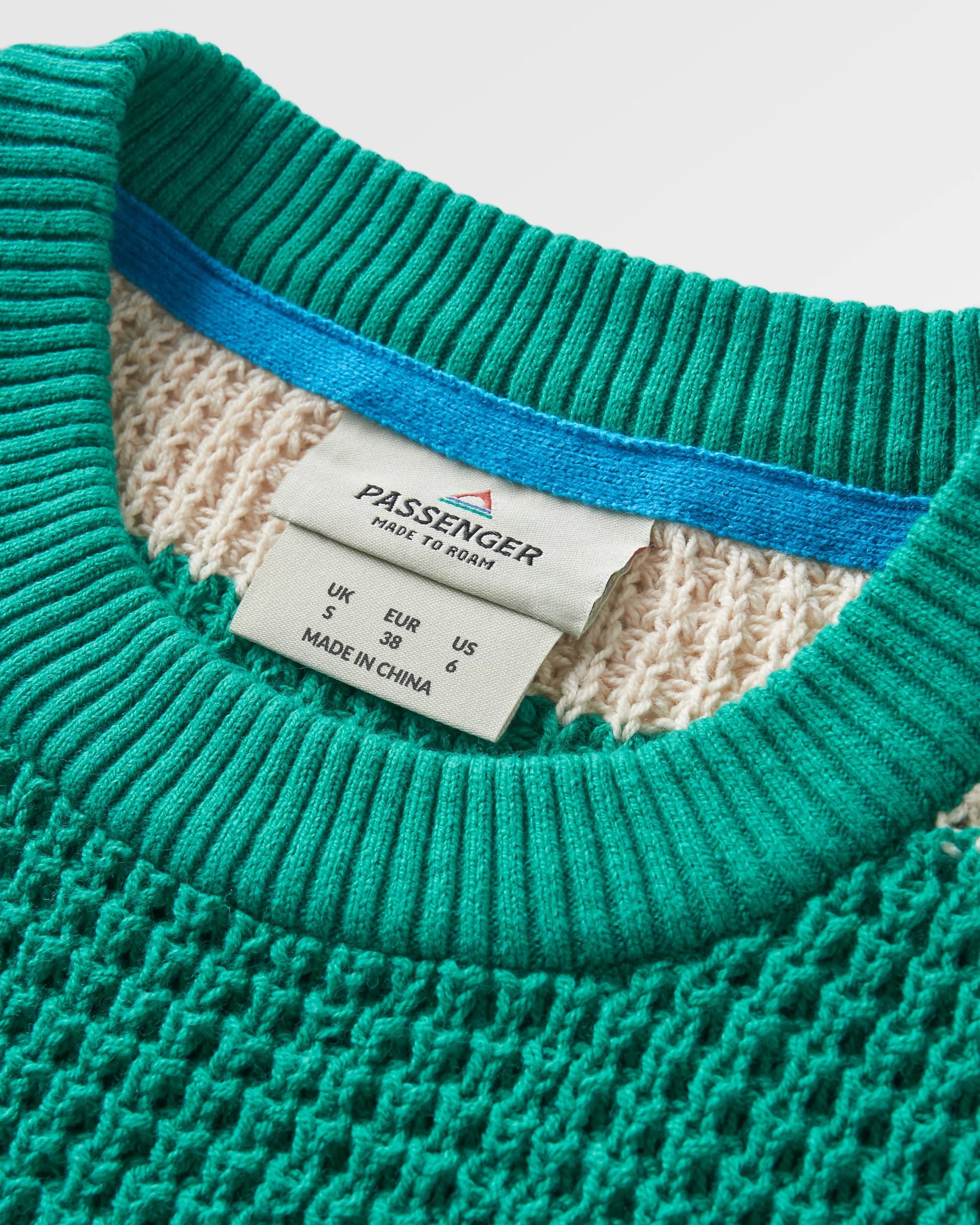Reflection Stripey Jumper - Vintage White/Greenlake Stripe