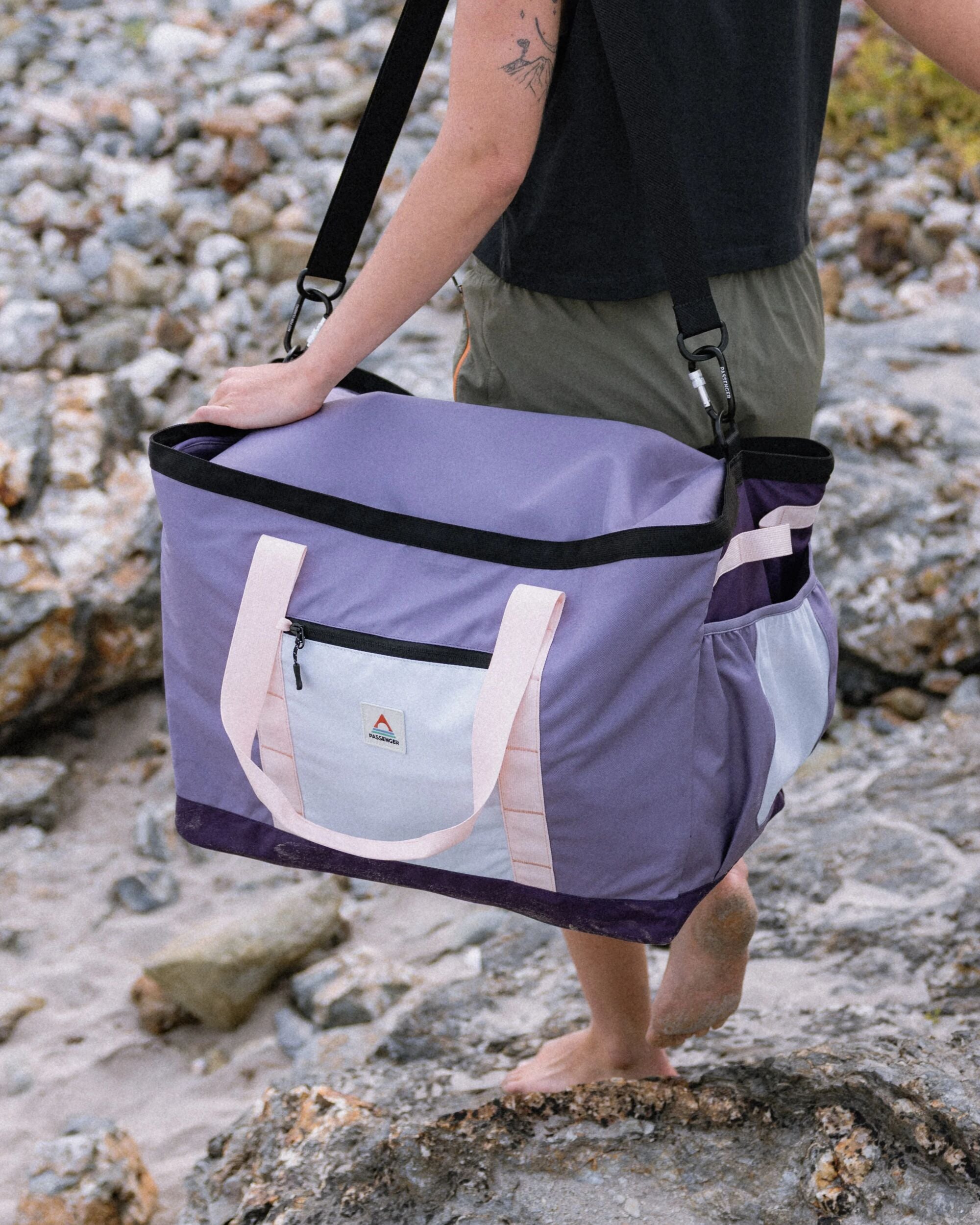 Boondocker Gear Tote 60L - Heather/ Deep Purple - Lifestyle