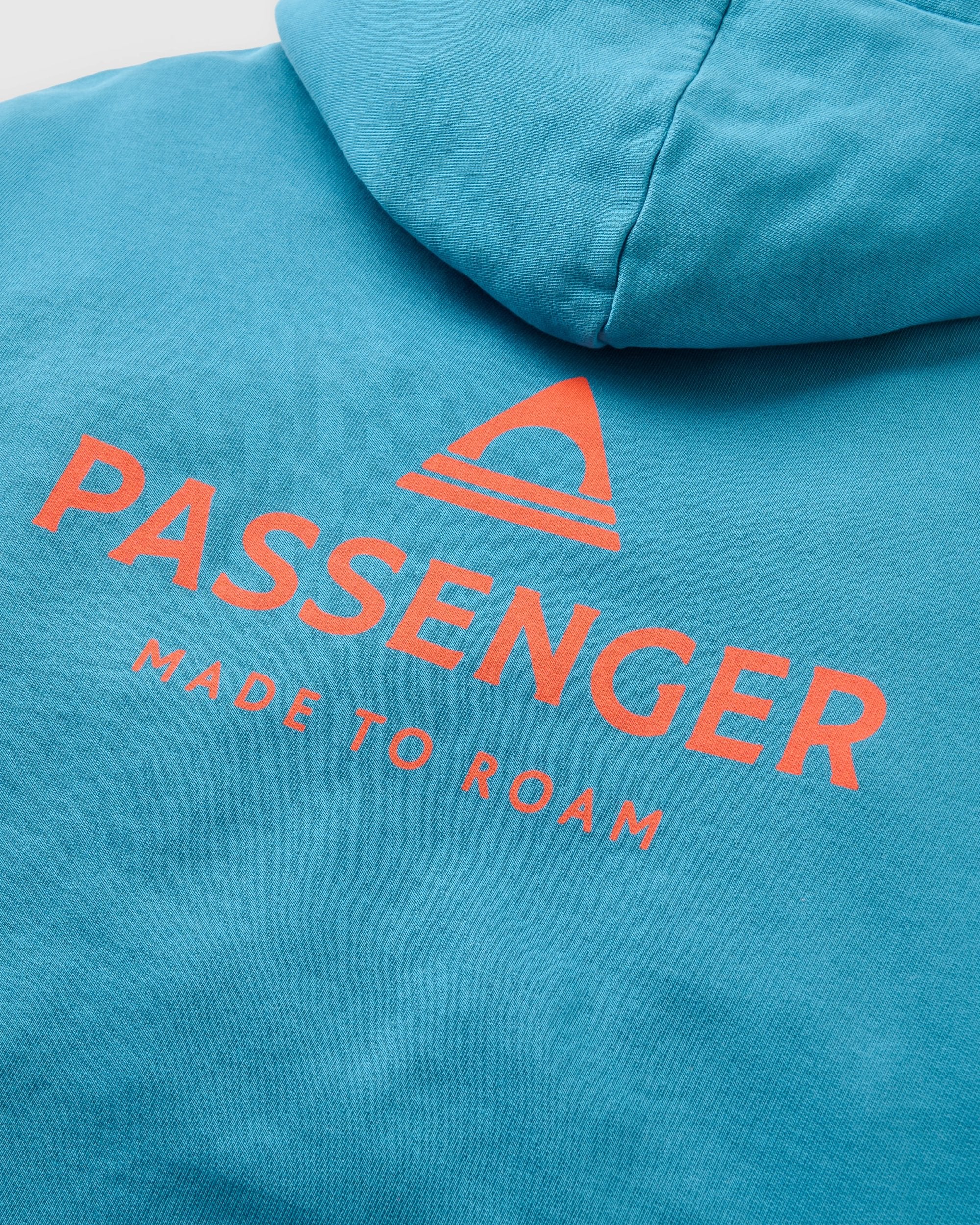 Passenger Relaxed Fit Hoodie - Blue Steel - Flatlay
