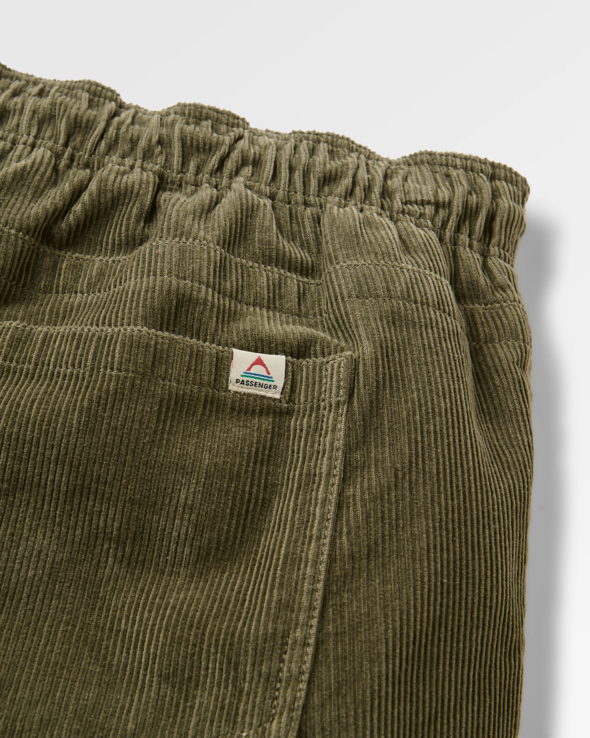 Drifter Cord Short - Dusty Olive - Flatlay