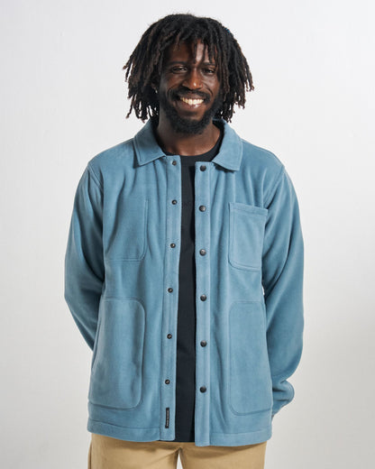 Adapt Polartec® Overshirt - Stormy Blue  - Studio Model