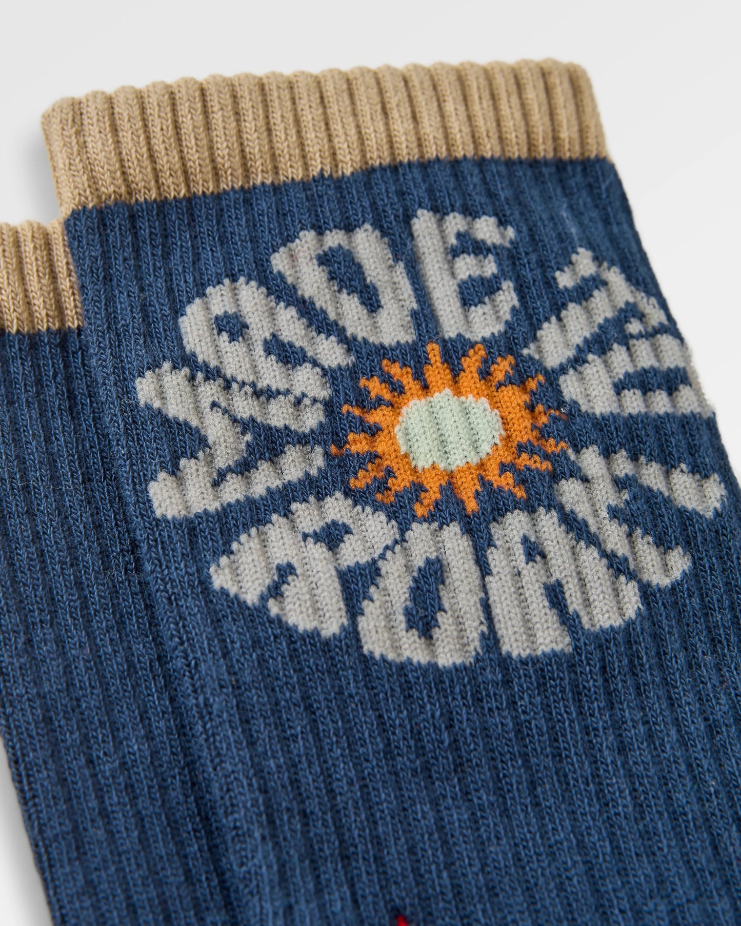 Made to Roam Graphic Crew Socks - Rich Navy