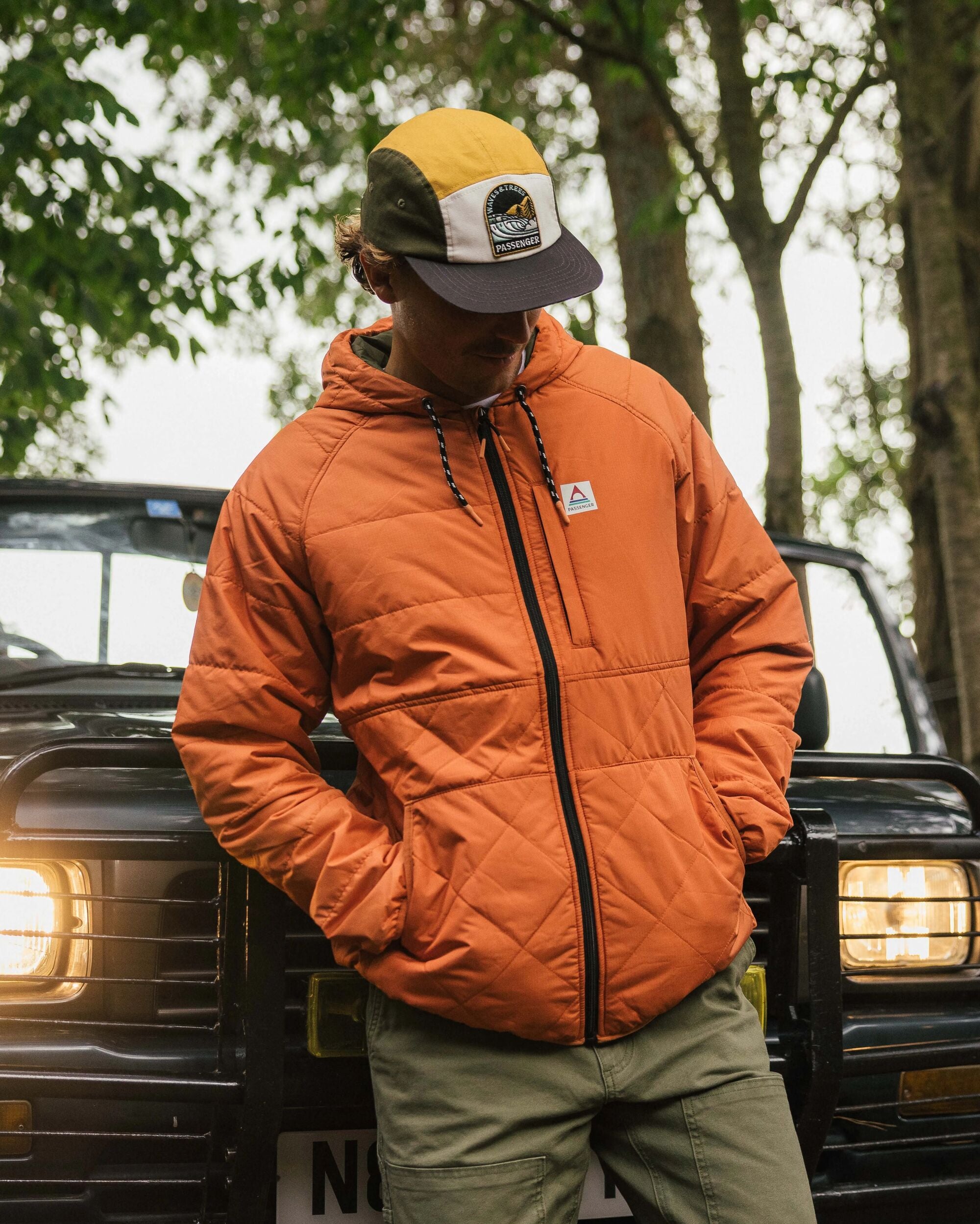 Dylan Recycled Insulated Full Zip Jacket Burnt Orange Passenger