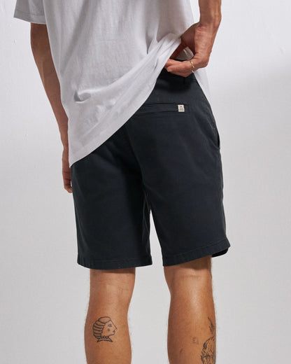 365 Cotton Short - Faded Black - Studio Model