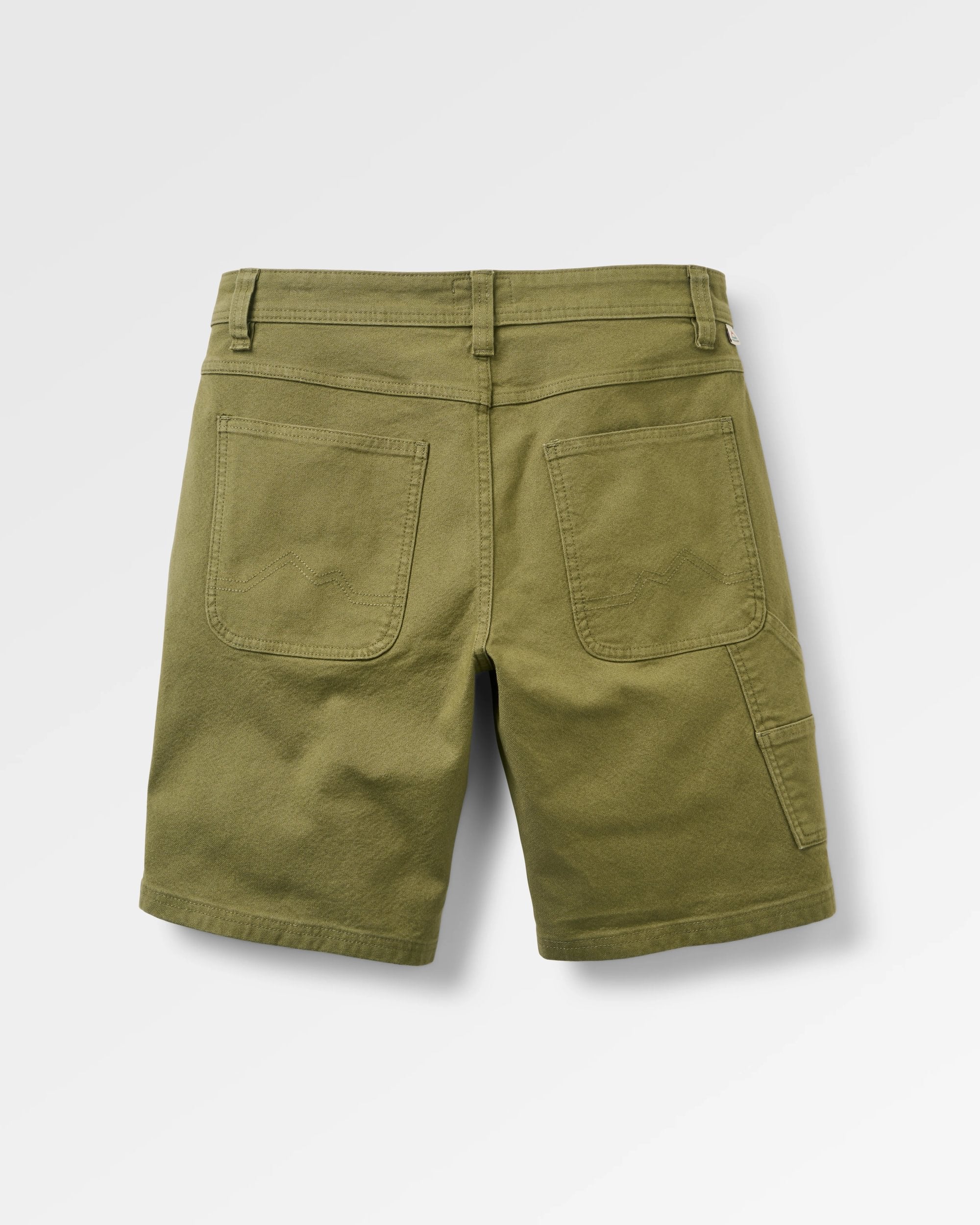 Vantage Cotton Canvas Short - Khaki - Flatlay