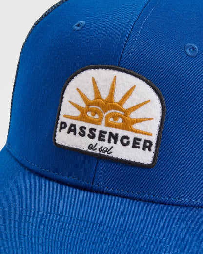 Midtown Trucker Cap - Blue Navy - Flatlay